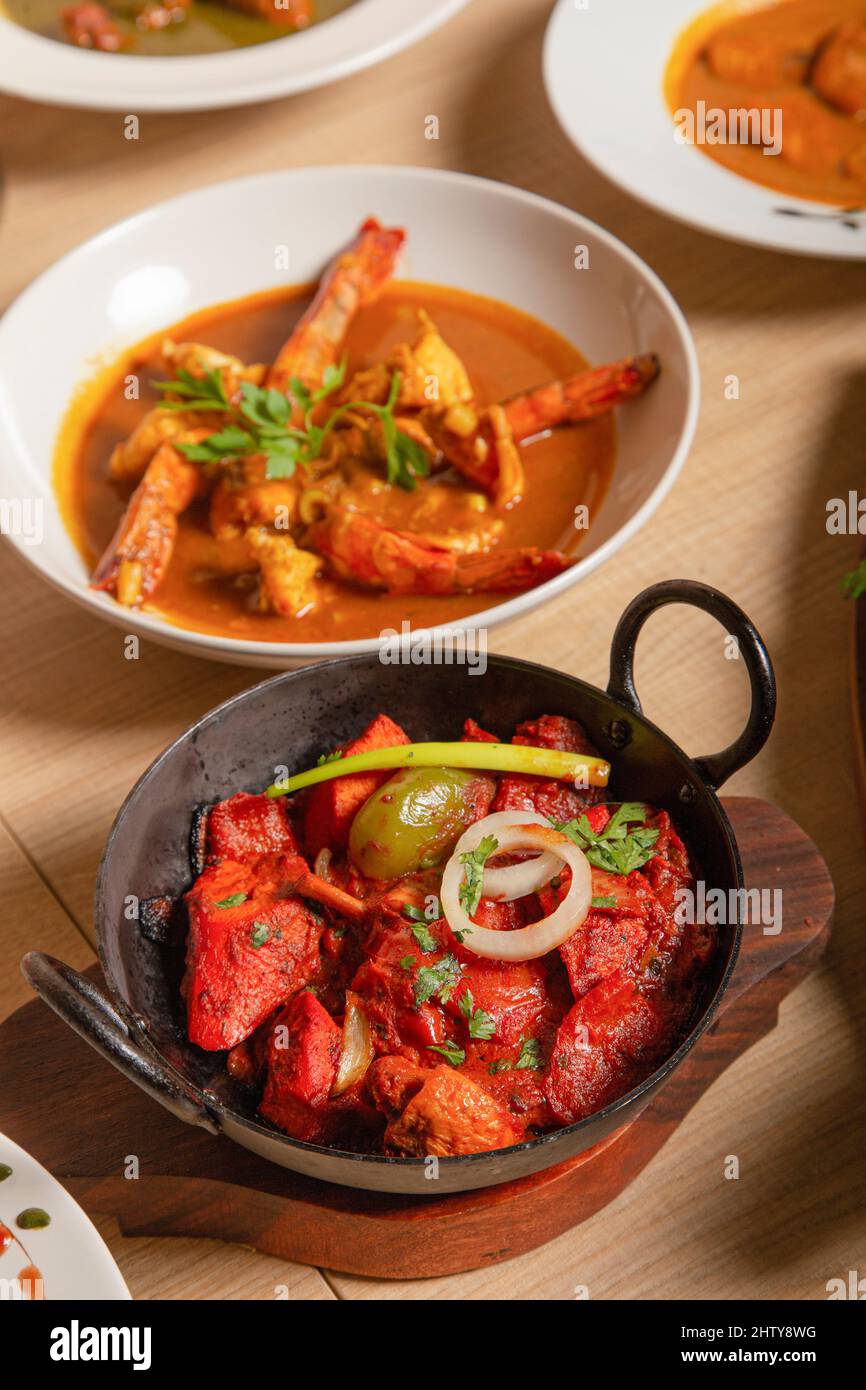 Typical dishes of Indian cuisine Stock Photo - Alamy