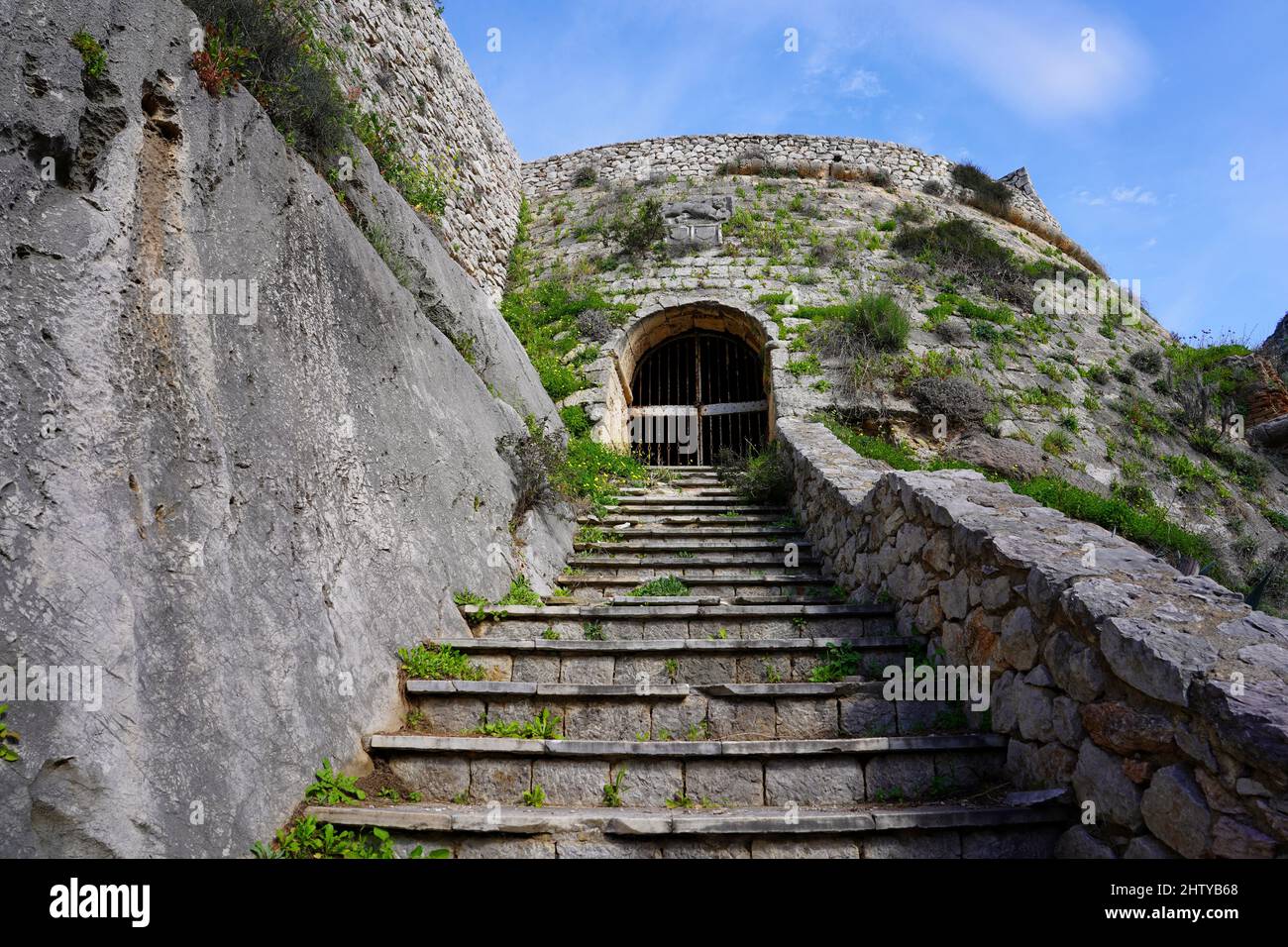 Castle stairs abandoned architecture scotland history Stock Photo