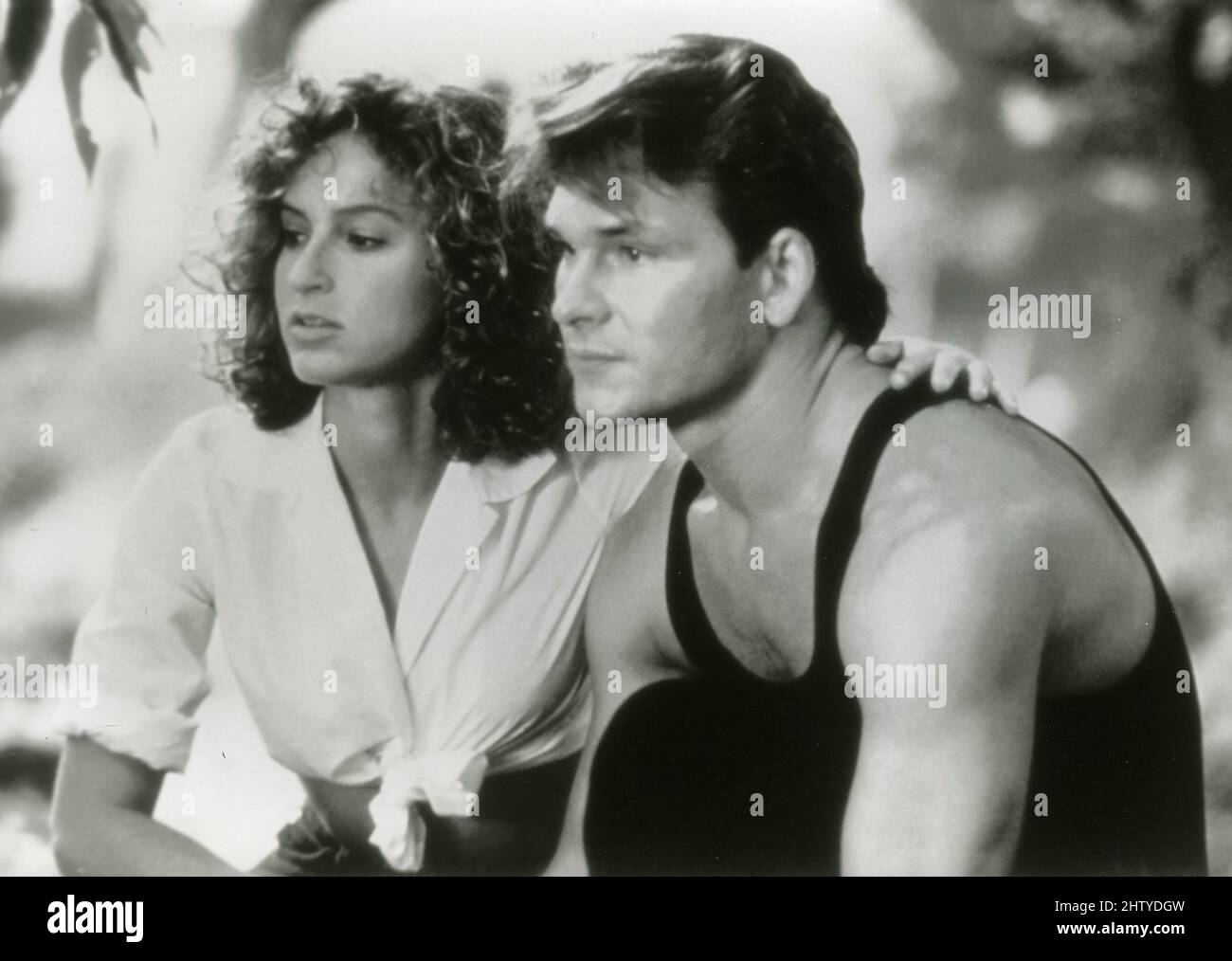 Actress Jennifer Grey and actor Patrick Swayze in the movie Dirty Dancing, USA 1987 Stock Photo