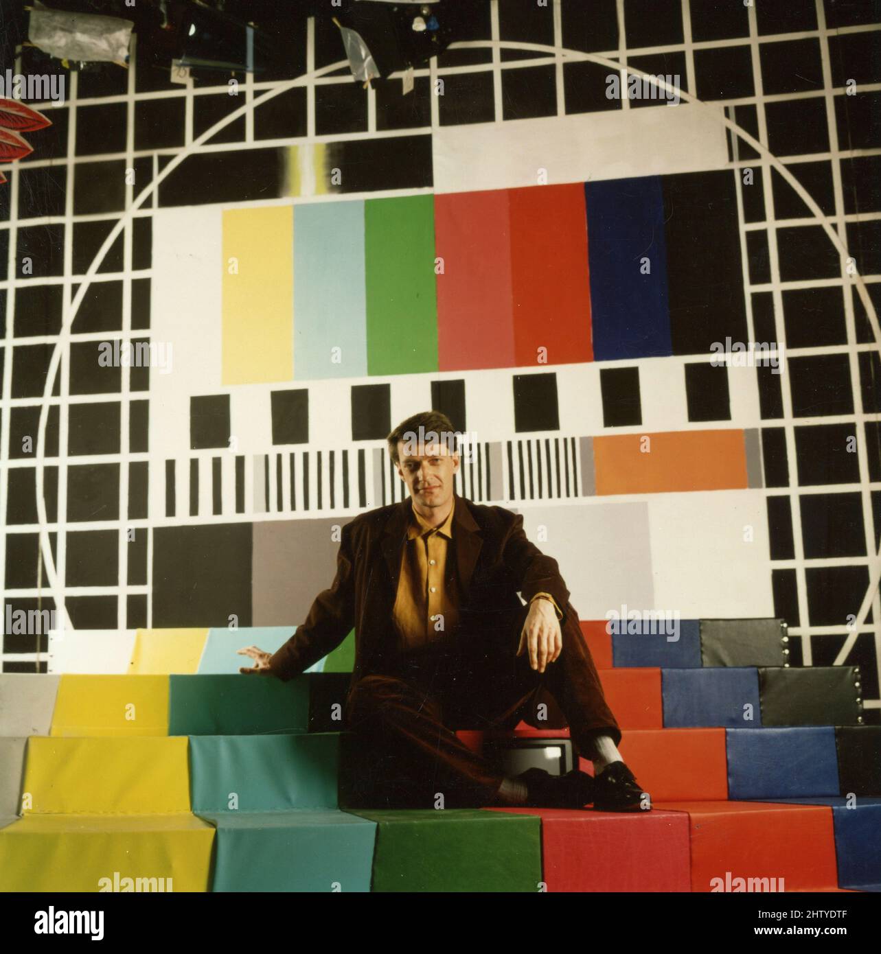 German TV presenter Dieter Moor in a TV show, Germany 1993 Stock Photo
