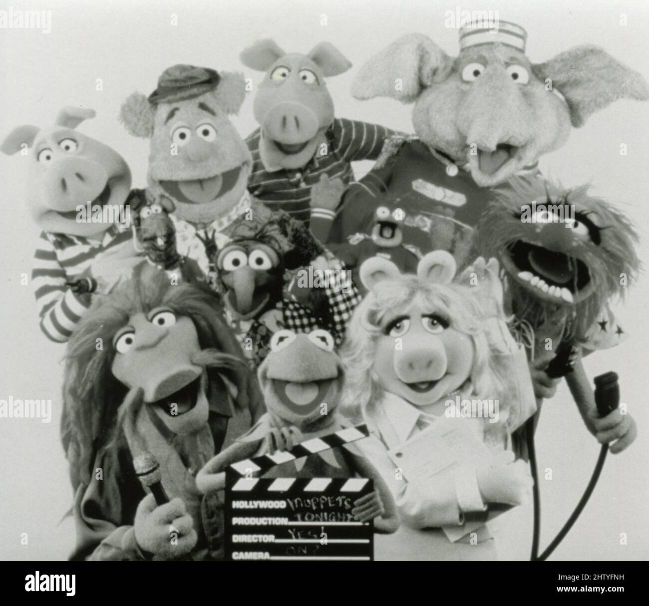 Group photo of the Muppets in the TV series Muppet Tonight, USA 1996 Stock Photo