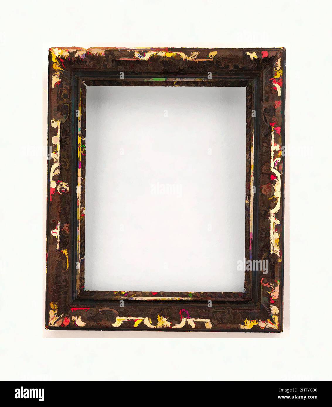 Art inspired by Queen Anne frame, ca. 1720, British, Lime; beech feather keys., 30.4 x 25.5, 22 x 17.3, 24 x 19.2 cm., Frames, Classic works modernized by Artotop with a splash of modernity. Shapes, color and value, eye-catching visual impact on art. Emotions through freedom of artworks in a contemporary way. A timeless message pursuing a wildly creative new direction. Artists turning to the digital medium and creating the Artotop NFT Stock Photo