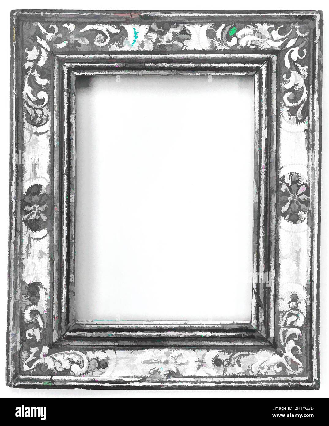 Art inspired by Cassetta frame, early 17th century, Italian, Veneto or Marches, Poplar, 33 x 27.1, 21.3 x 15.2, 22.6 x 16.5 cm., Frames, Classic works modernized by Artotop with a splash of modernity. Shapes, color and value, eye-catching visual impact on art. Emotions through freedom of artworks in a contemporary way. A timeless message pursuing a wildly creative new direction. Artists turning to the digital medium and creating the Artotop NFT Stock Photo