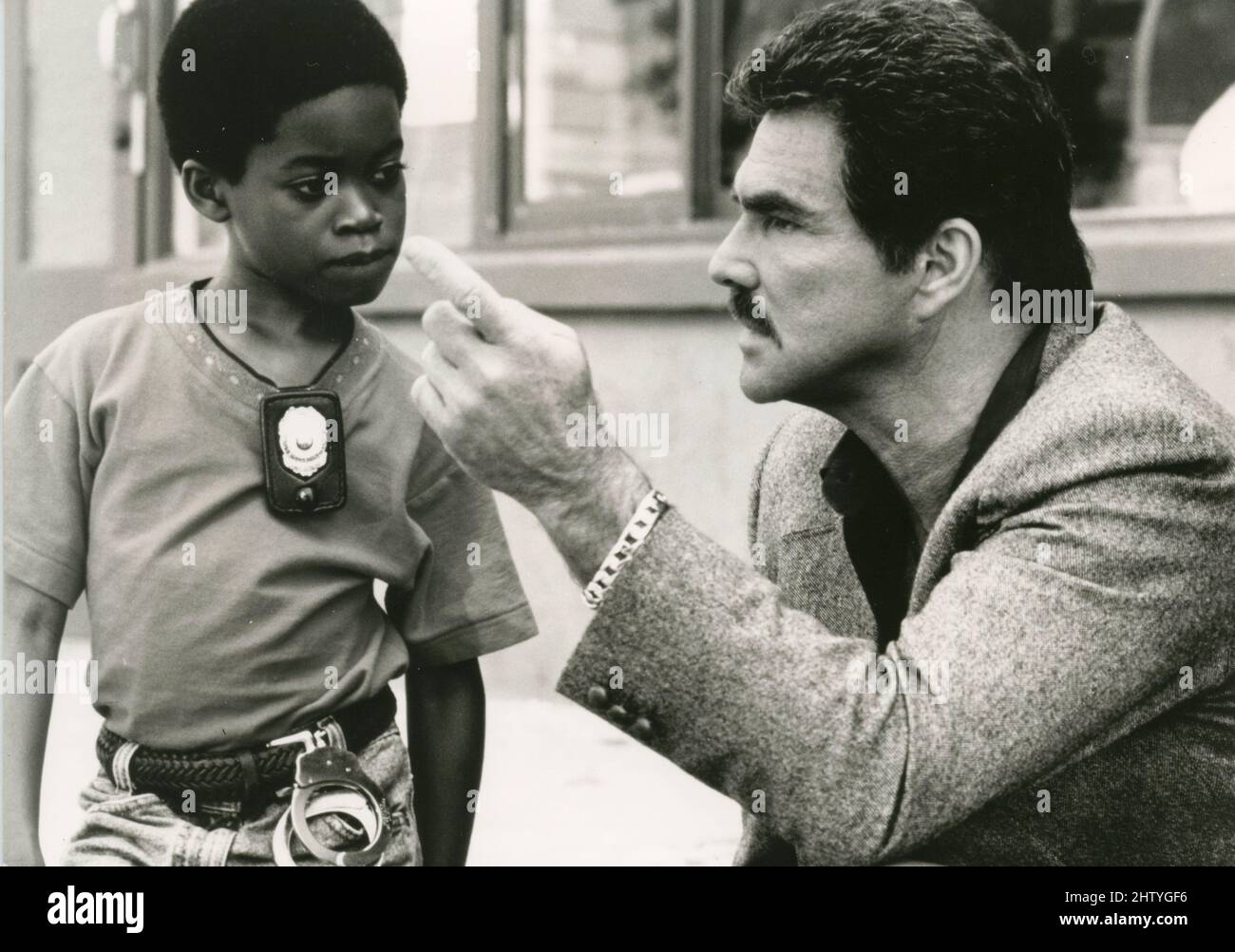 American actor Burt Reynolds and Norman D. Golden II in the movie Cop