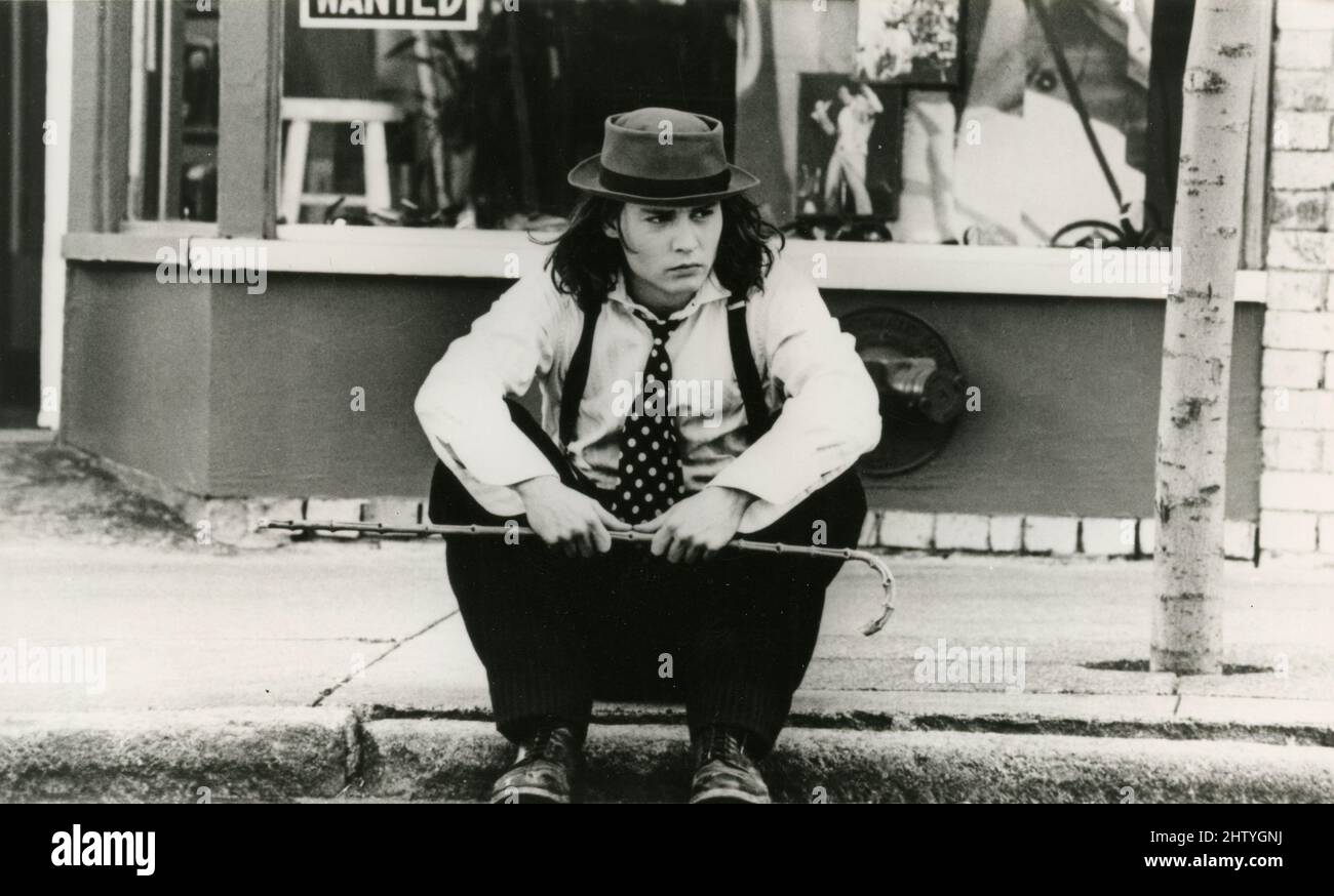 American actor Johnny Depp in the movie Benny & Joon, USA 1993 Stock