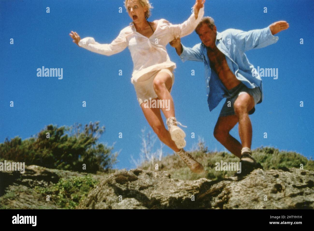 Actress Anne Heche and actor Harrison Ford in the movie Six Days, Seven Nights, USA 1998 Stock Photo