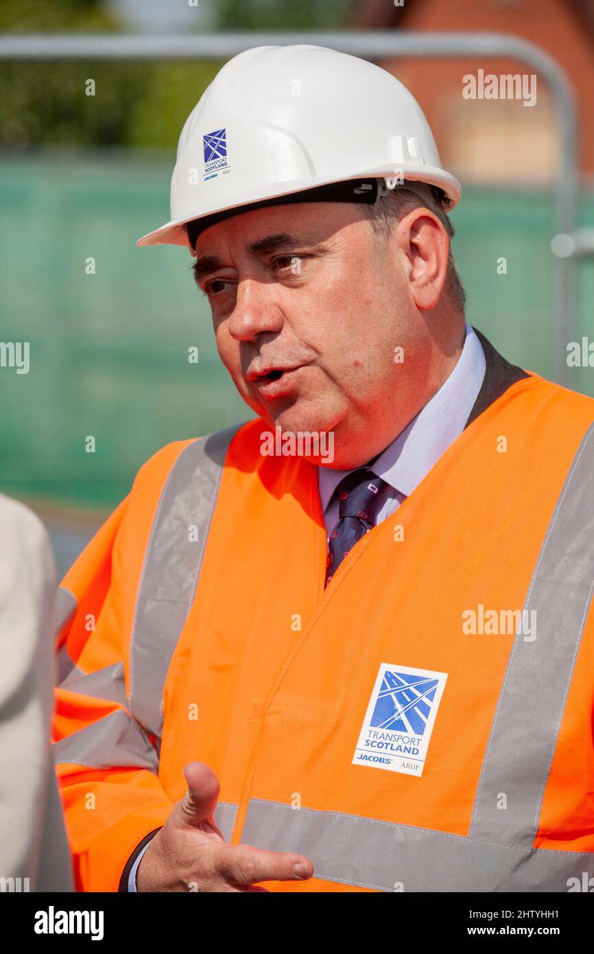 Alex Salmond at the naming ceremony for the Queensferry Crossing