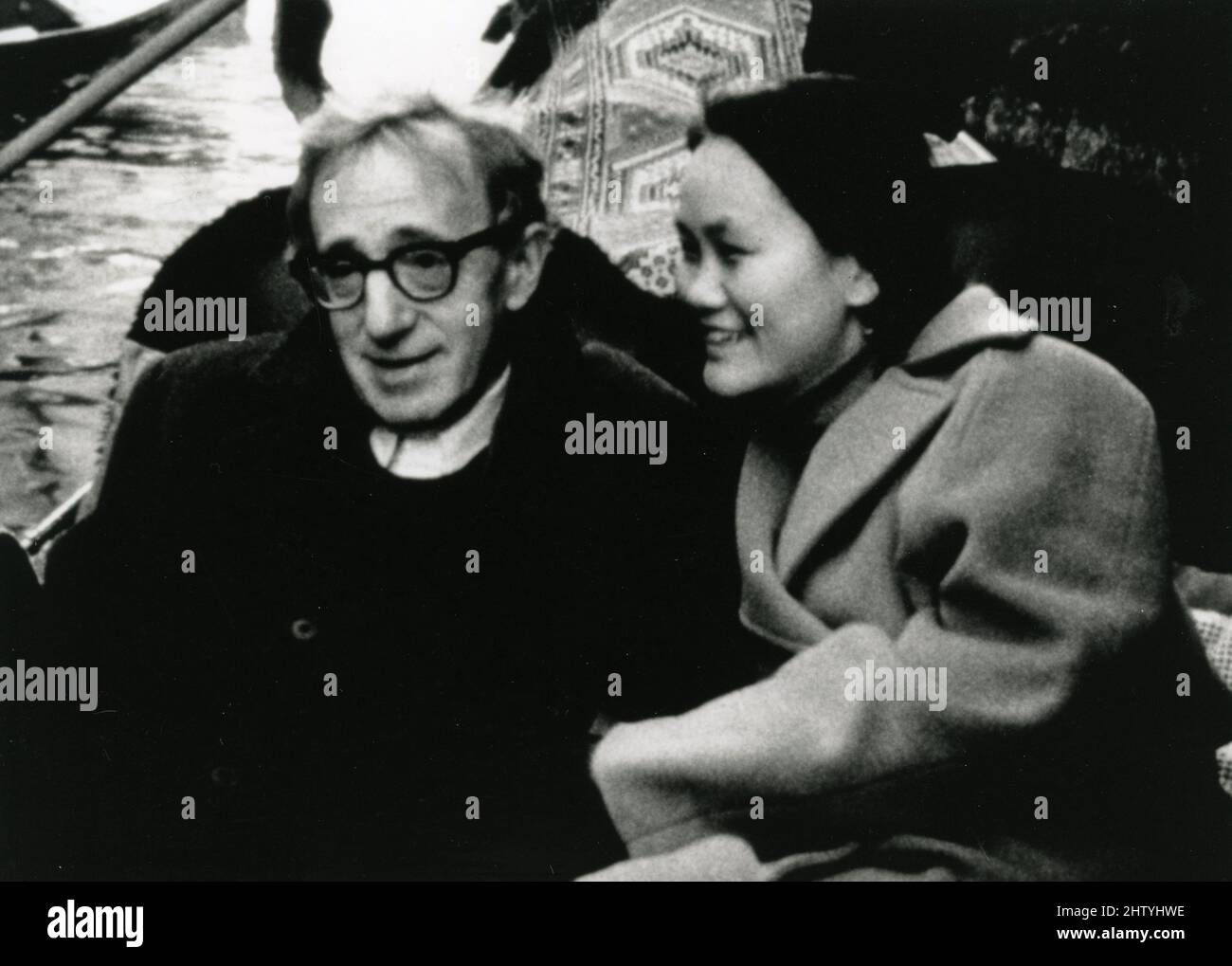 American actor and film director Woody Allen and actress Soon Yi Previn in the movie Wild Man Blues, USA 1998 Stock Photo