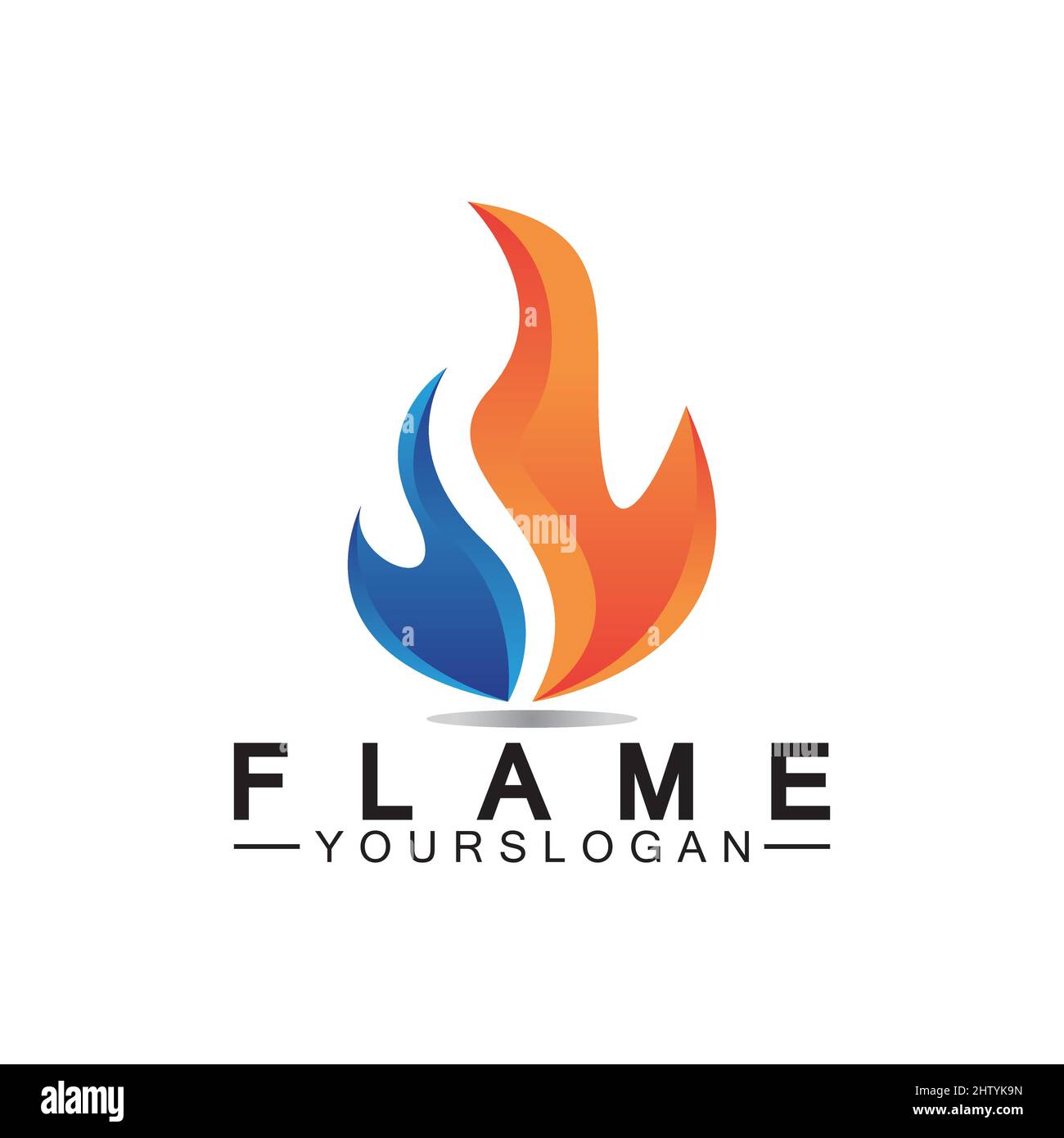Fire Flame Logo design vector template Stock Vector