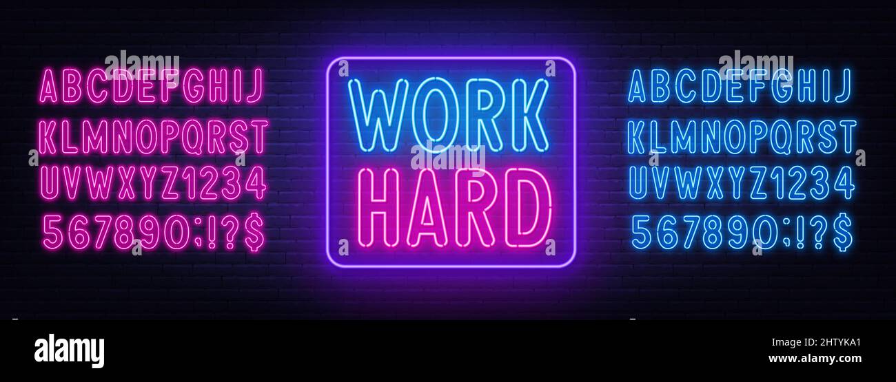 Work hard play lettering Stock Vector Images - Alamy
