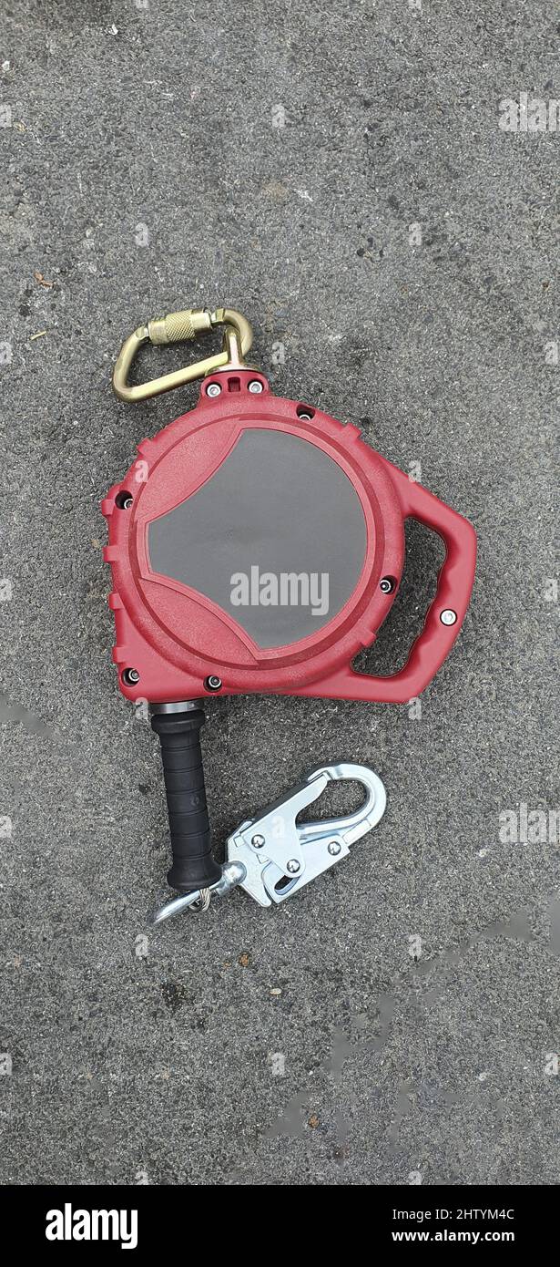 retractable fall arrest system for work at height Stock Photo Alamy