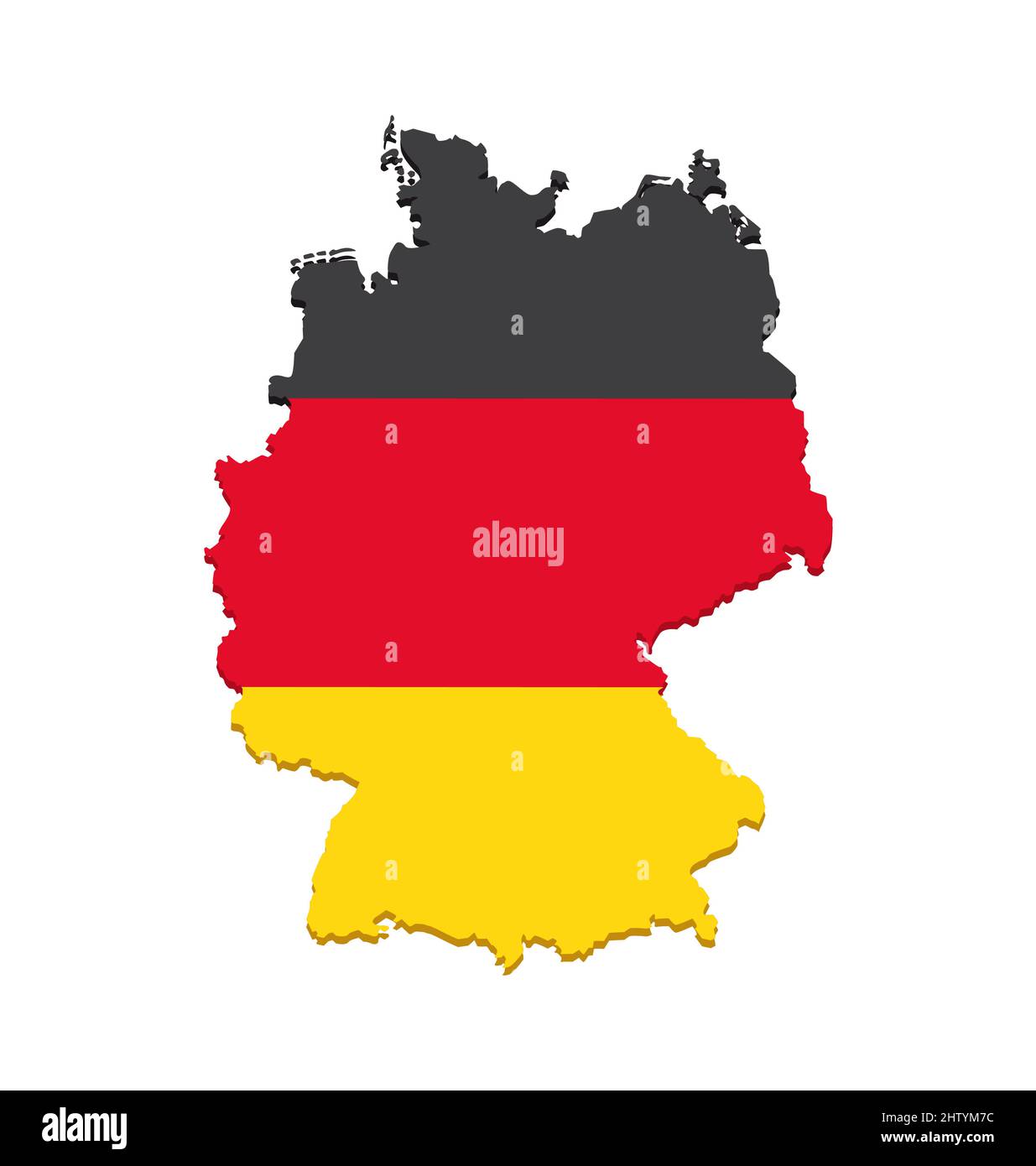 Germany Flag Vector Map Stock Vector Image & Art Alamy