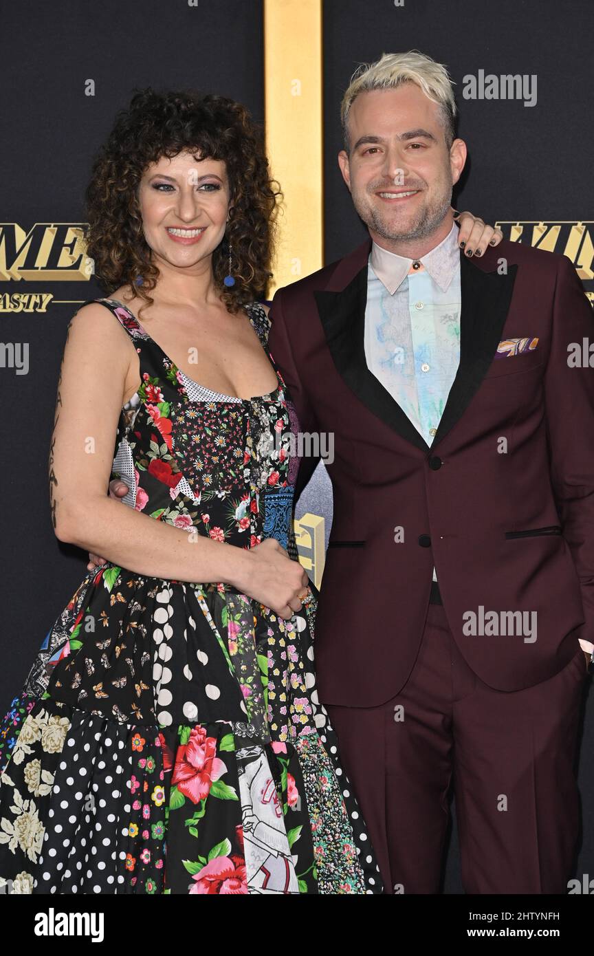 Los Angeles, USA. 02nd Mar, 2022. LOS ANGELES, USA. March 02, 2022: Sofiya Goldshteyn & Max Borenstein at the premiere for HBO's 'Winning Time: The Rise of the Lakers Dynasty' at the Ace Theatre. Picture Credit: Paul Smith/Alamy Live News Stock Photo