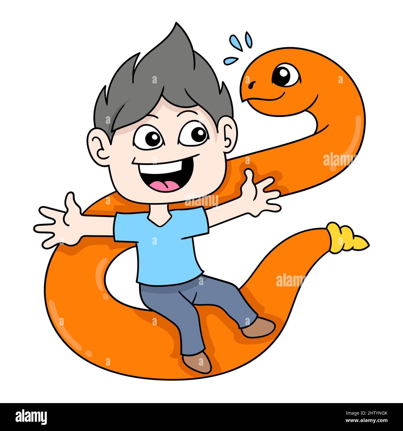 Cartoon python hi-res stock photography and images - Alamy