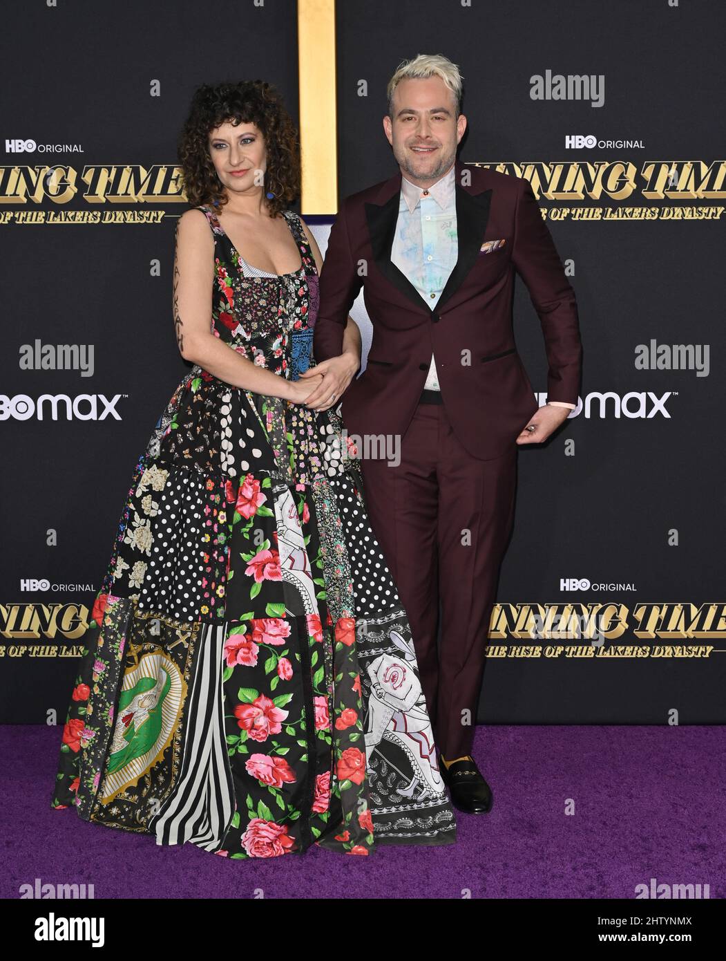 Los Angeles, USA. 02nd Mar, 2022. LOS ANGELES, USA. March 02, 2022: Sofiya Goldshteyn & Max Borenstein at the premiere for HBO's 'Winning Time: The Rise of the Lakers Dynasty' at the Ace Theatre. Picture Credit: Paul Smith/Alamy Live News Stock Photo