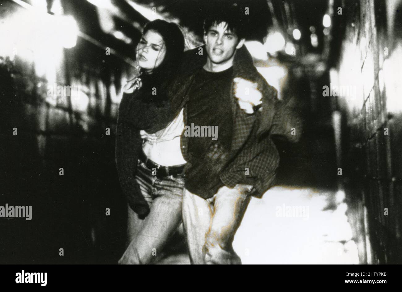 Actors Katie Holmes and James Marsden in the movie Disturbing Behavior, USA 1998 Stock Photo