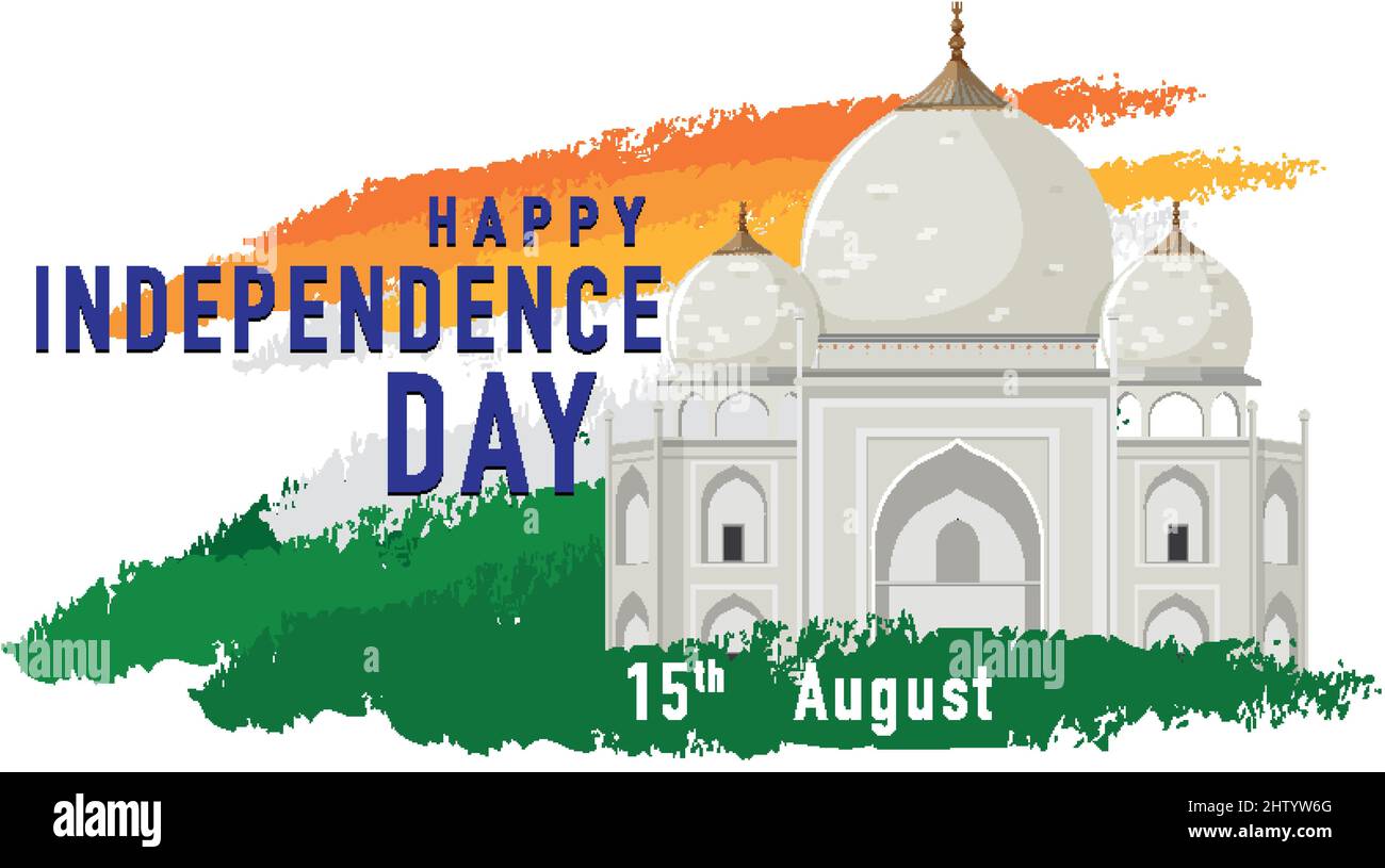 Happy India independence day illustration Stock Vector Image & Art - Alamy