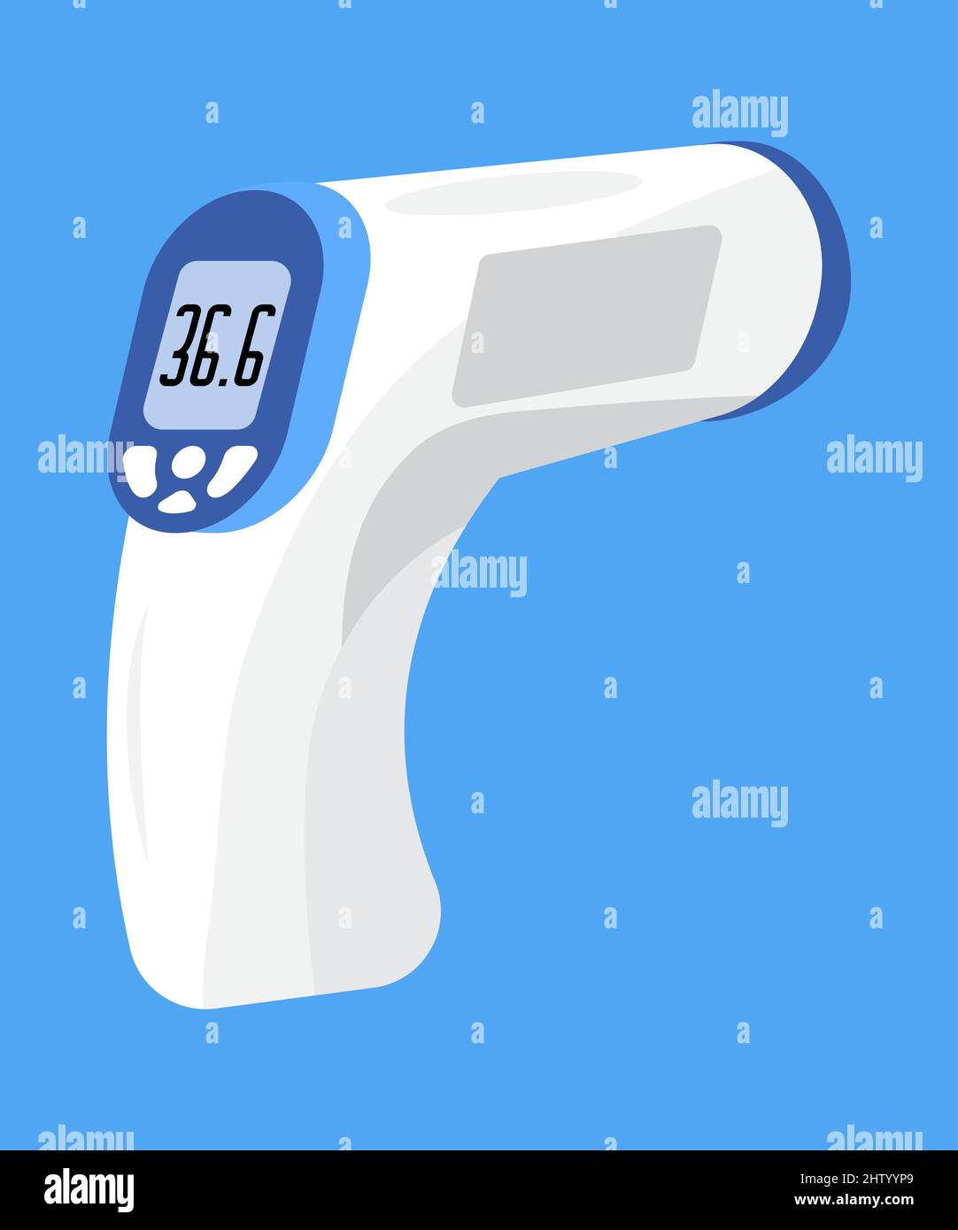 Body temperature check is required. Noncontact thermometer