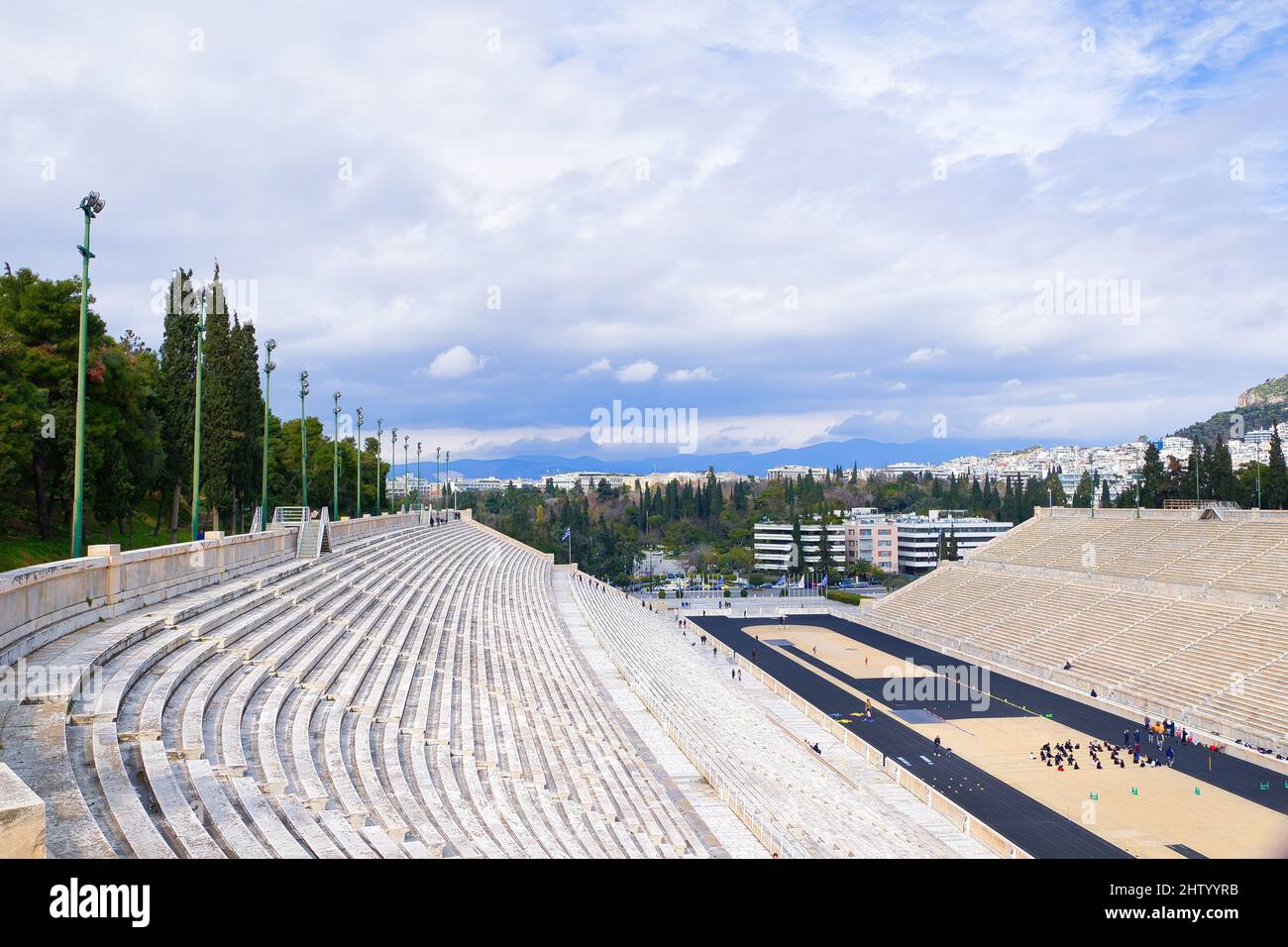 Kalimarmaro stadium in Athens, Greece 2-3-2022 Stock Photo