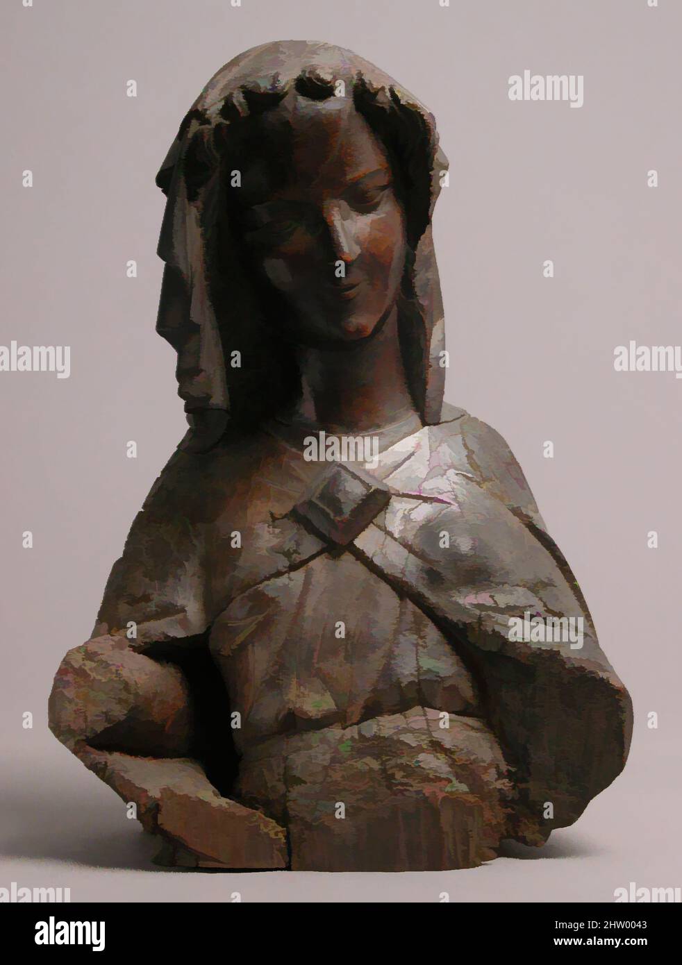 Art Inspired By Bust Of A Women, 14th Century, French, Oak,, 46% OFF