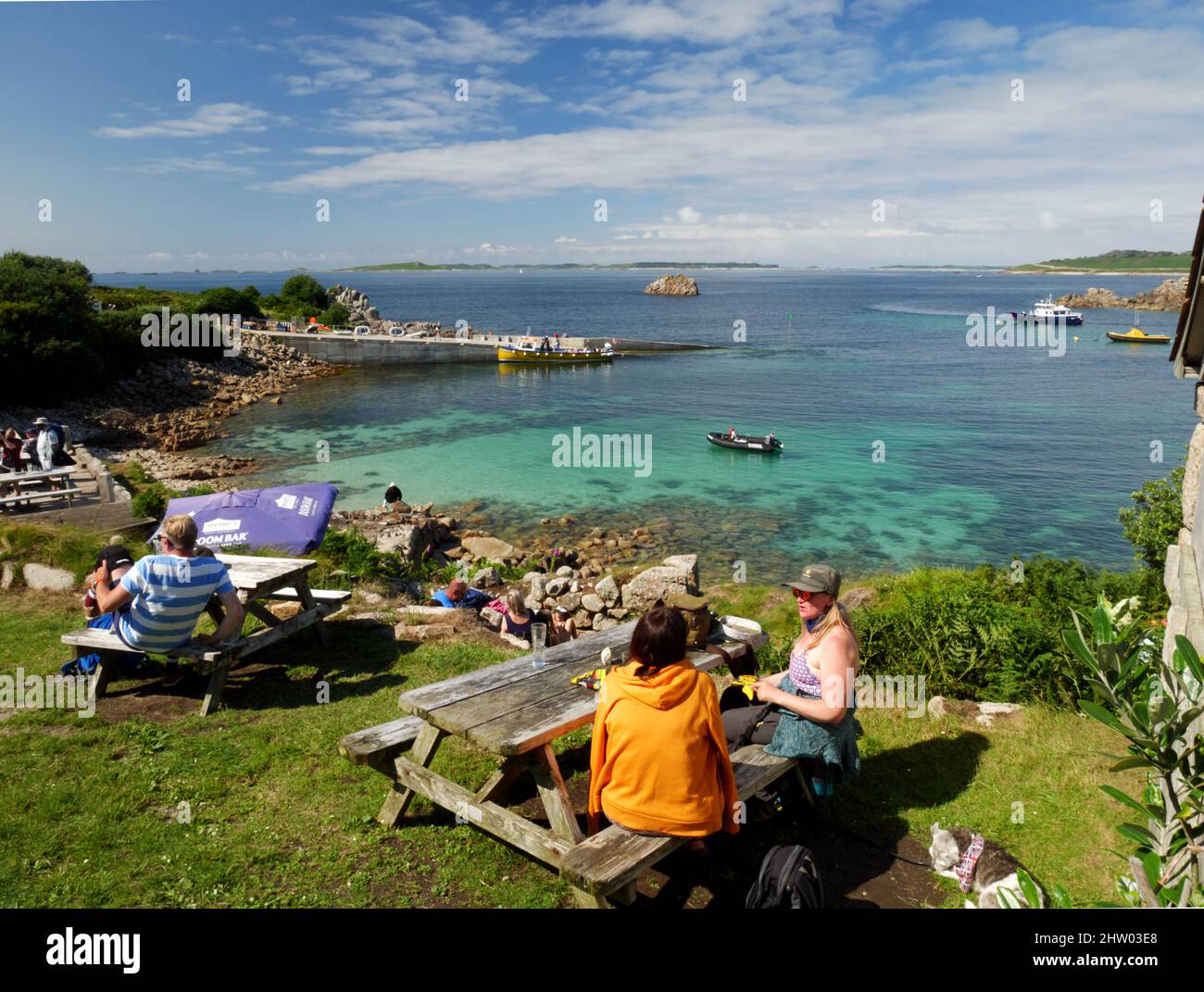 Overlooking Porth Conger, St Agnes, Isles of Scilly Stock Photo Alamy