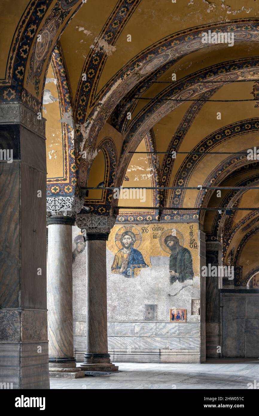 Holy Hagia Sophia Grand Mosque(Ayasofya) in Fatih district of Istanbul ...