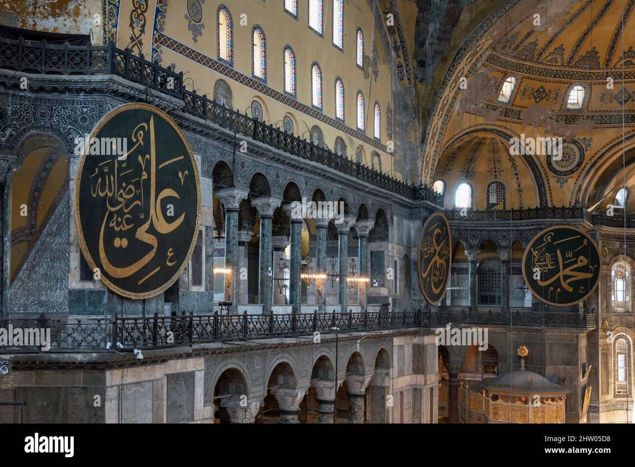 Holy Hagia Sophia Grand Mosque(Ayasofya) in Fatih district of Istanbul ...