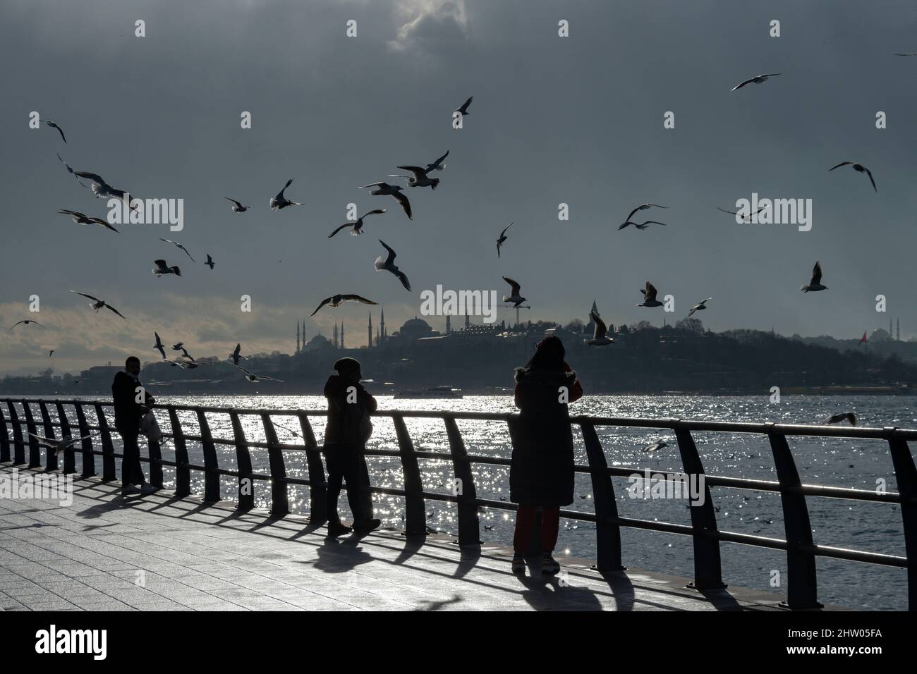 The Bosphorus Strait in Istanbul, Turkey Stock Photo Alamy