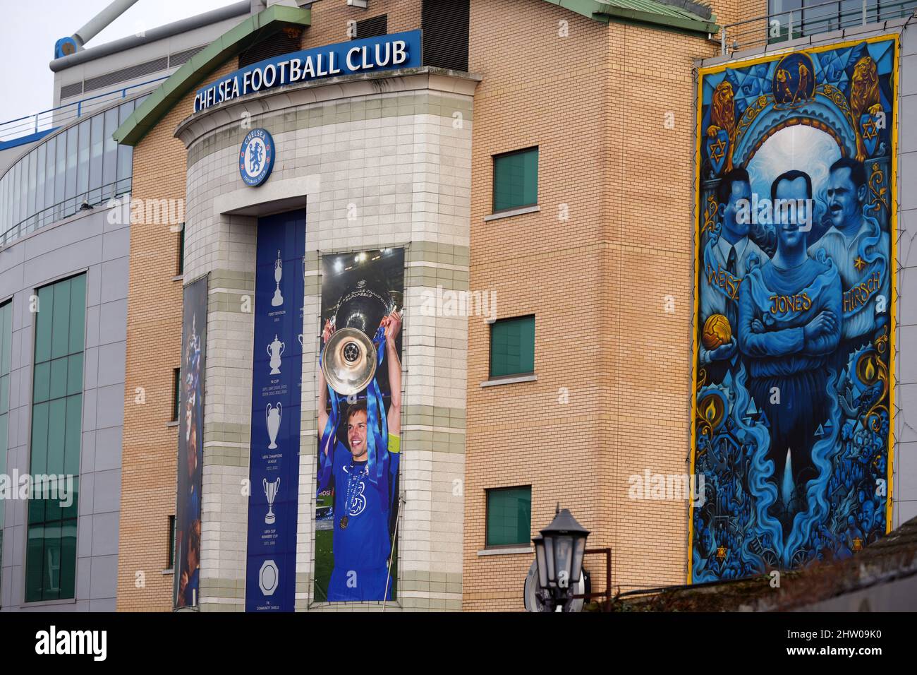 A general view outside of Stamford Bridge, Home of Chelsea