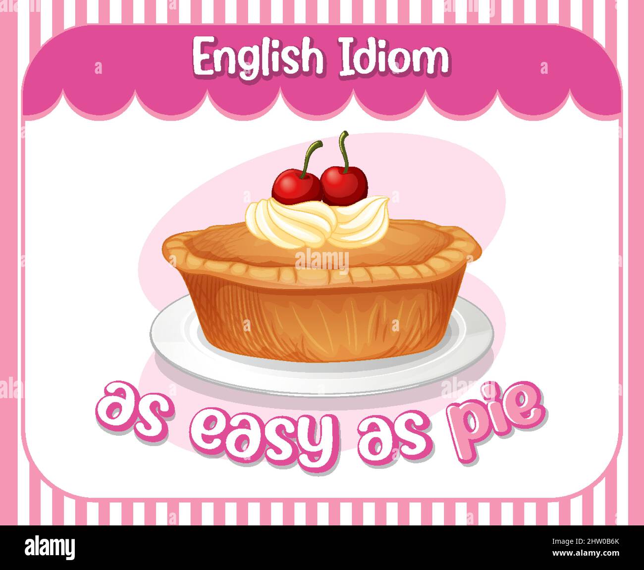 Easy as pie Stock Vector Images Alamy