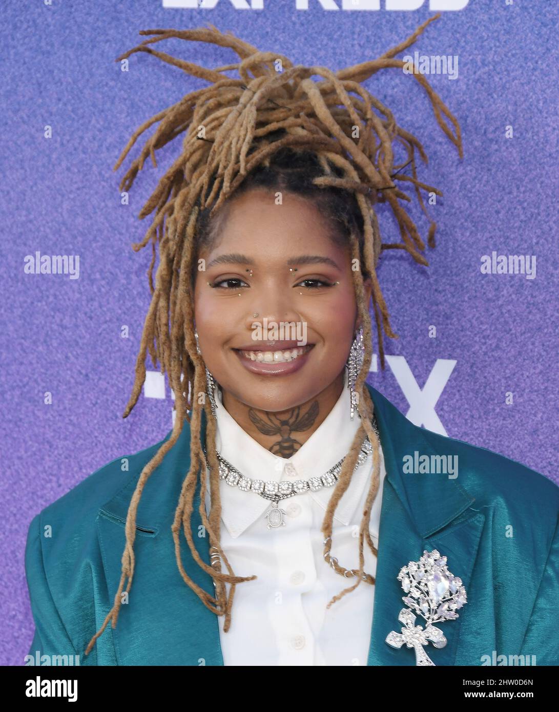 Ambre arrives at the 2022 Billboard Women in Music held at the YouTube