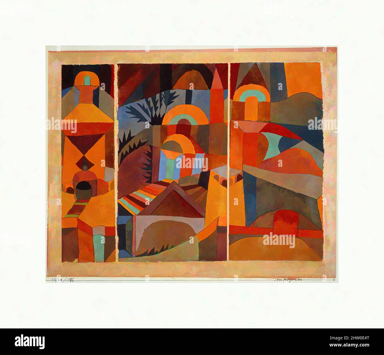Temple Gardens Paul Klee Stock Photo - Alamy