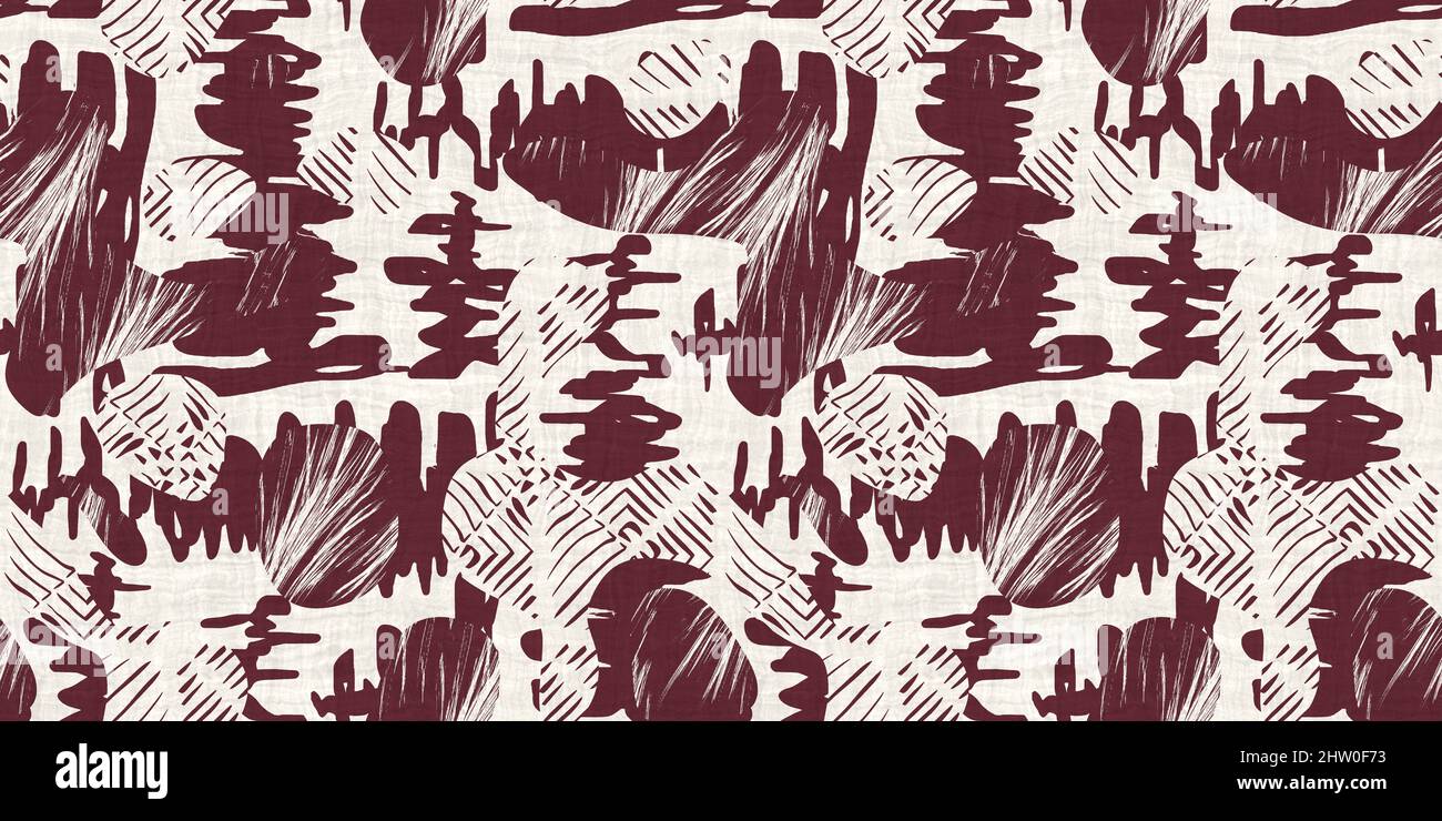 Seamless two tone hand drawn brushed effect pattern border swatch. High ...