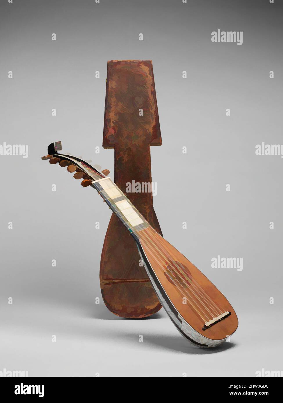 A thirteen double stringed zither top
