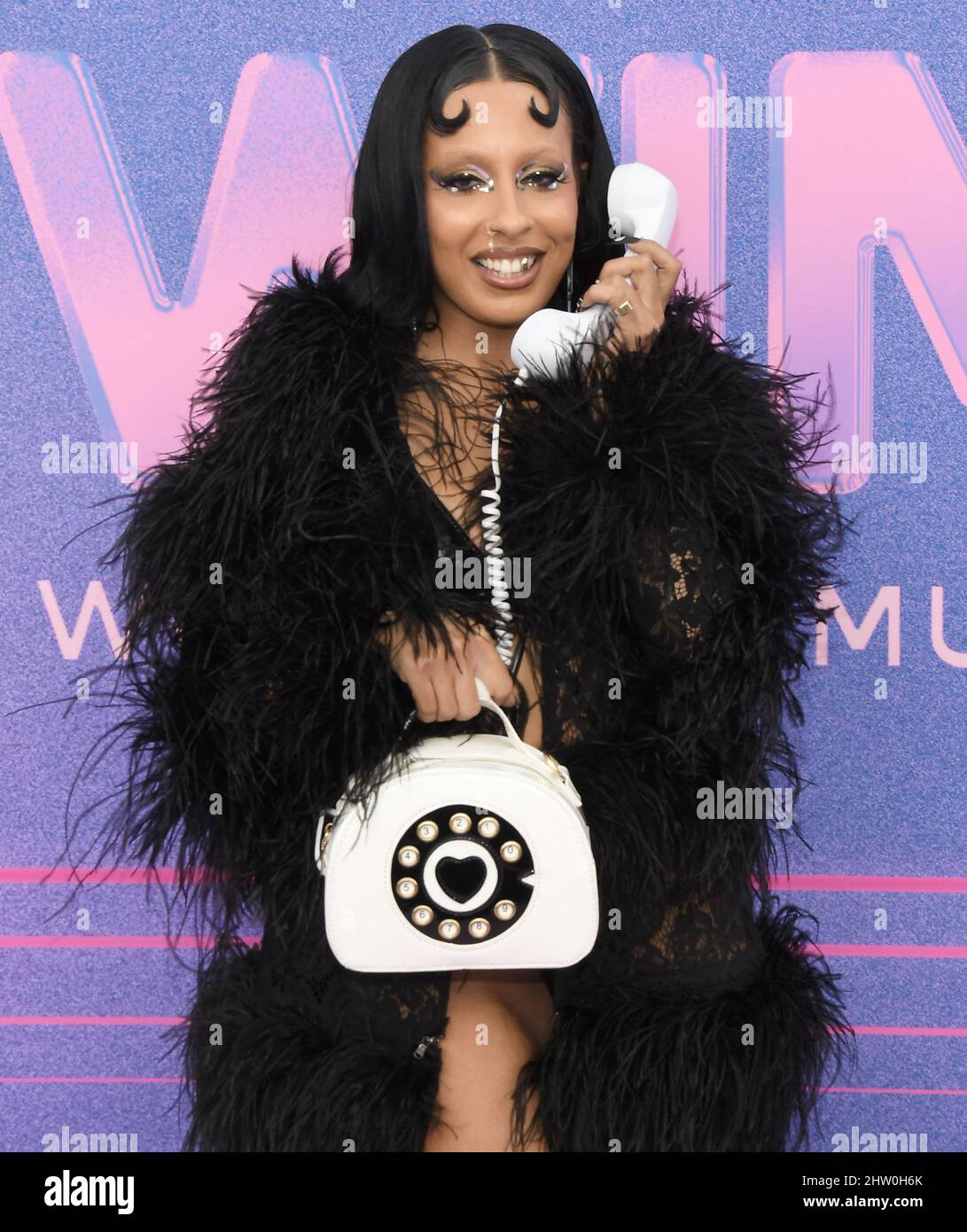Laya arrives at the 2022 Billboard Women in Music held at the YouTube