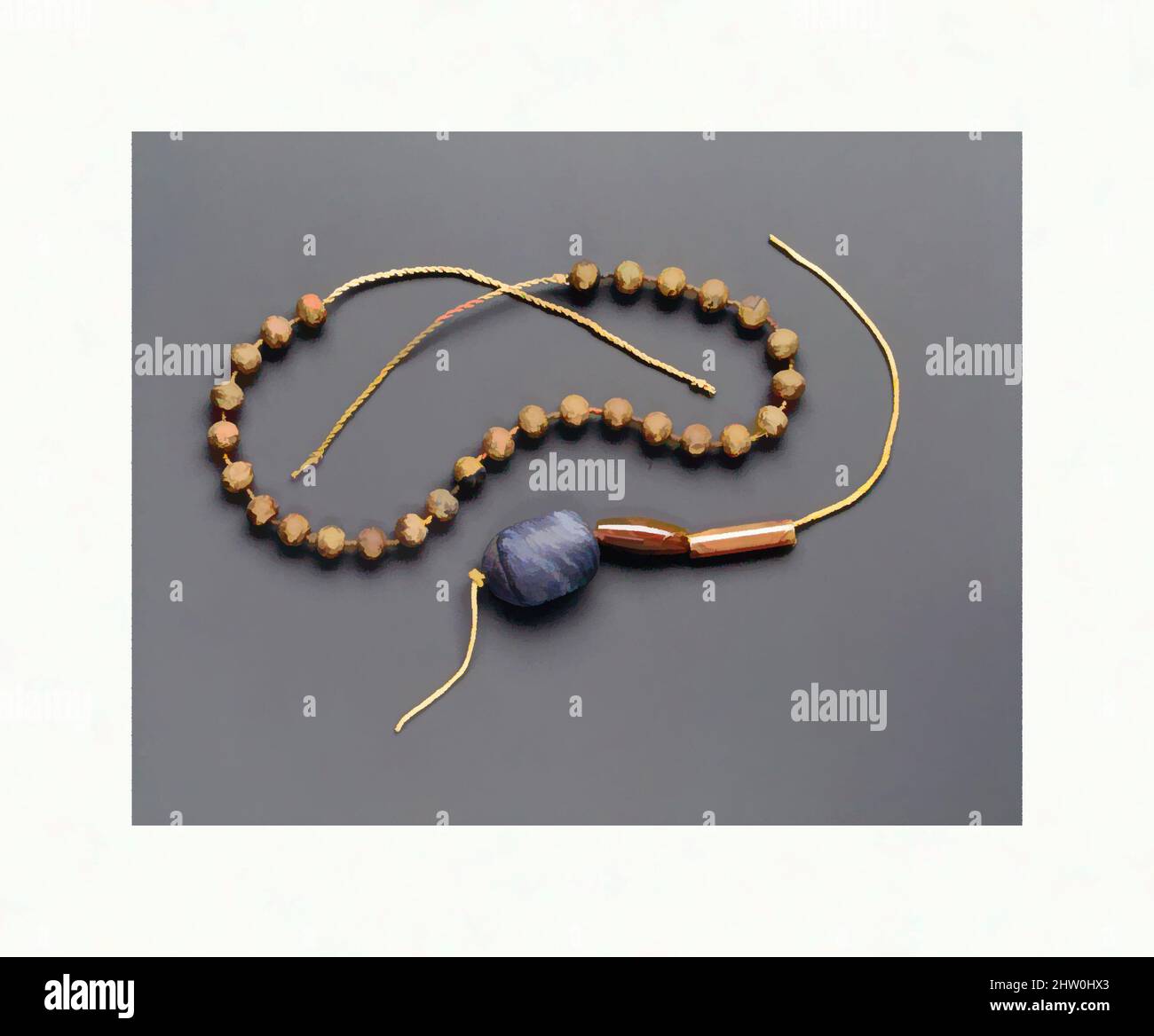 Necklace with shop ball in middle