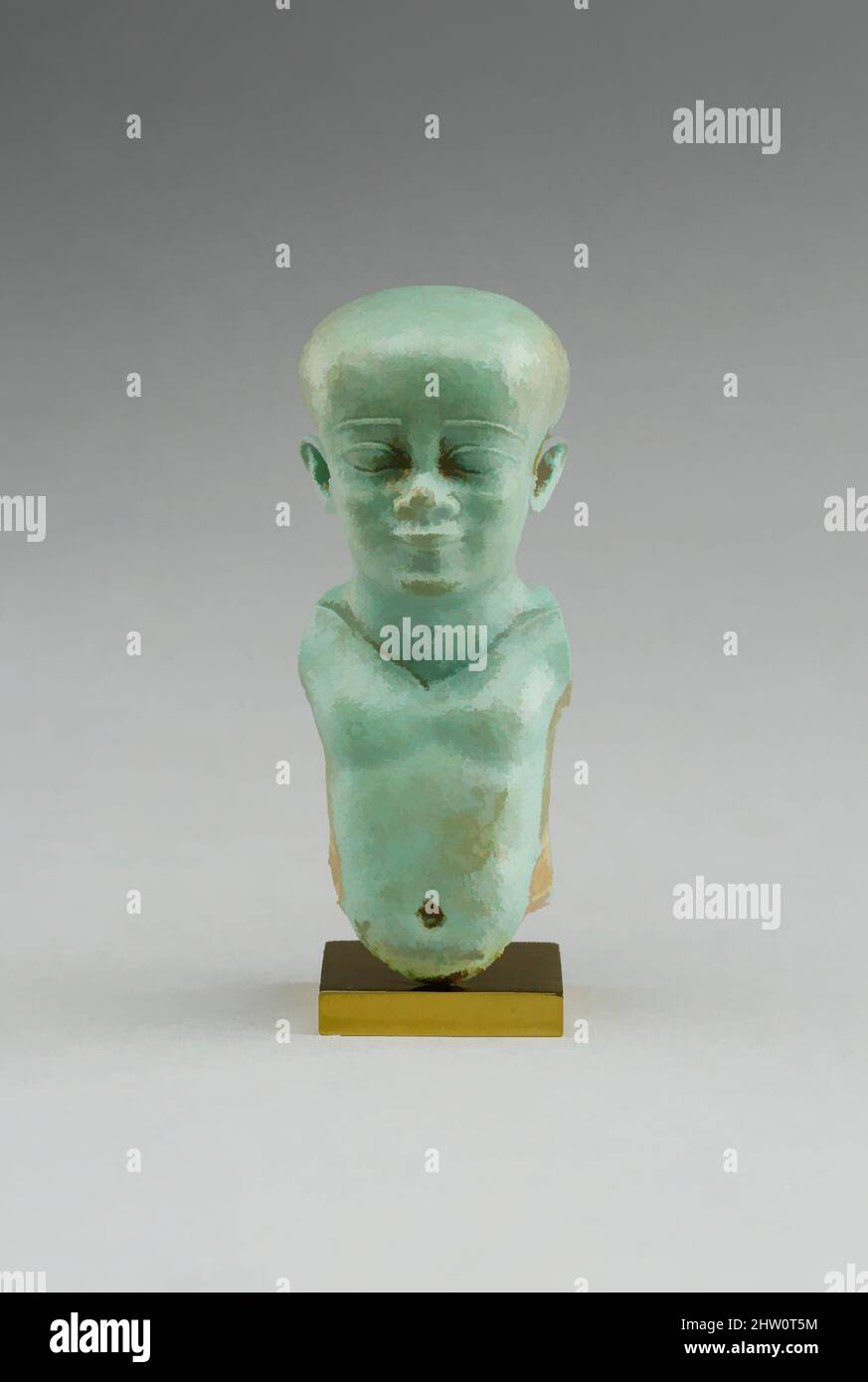 Art inspired by Pataikos, Late Period, Dynasty 26, 688–252 B.C., From Egypt, Faience, H. 6.5 cm (2 9/16 in, Classic works modernized by Artotop with a splash of modernity. Shapes, color and value, eye-catching visual impact on art. Emotions through freedom of artworks in a contemporary way. A timeless message pursuing a wildly creative new direction. Artists turning to the digital medium and creating the Artotop NFT Stock Photo