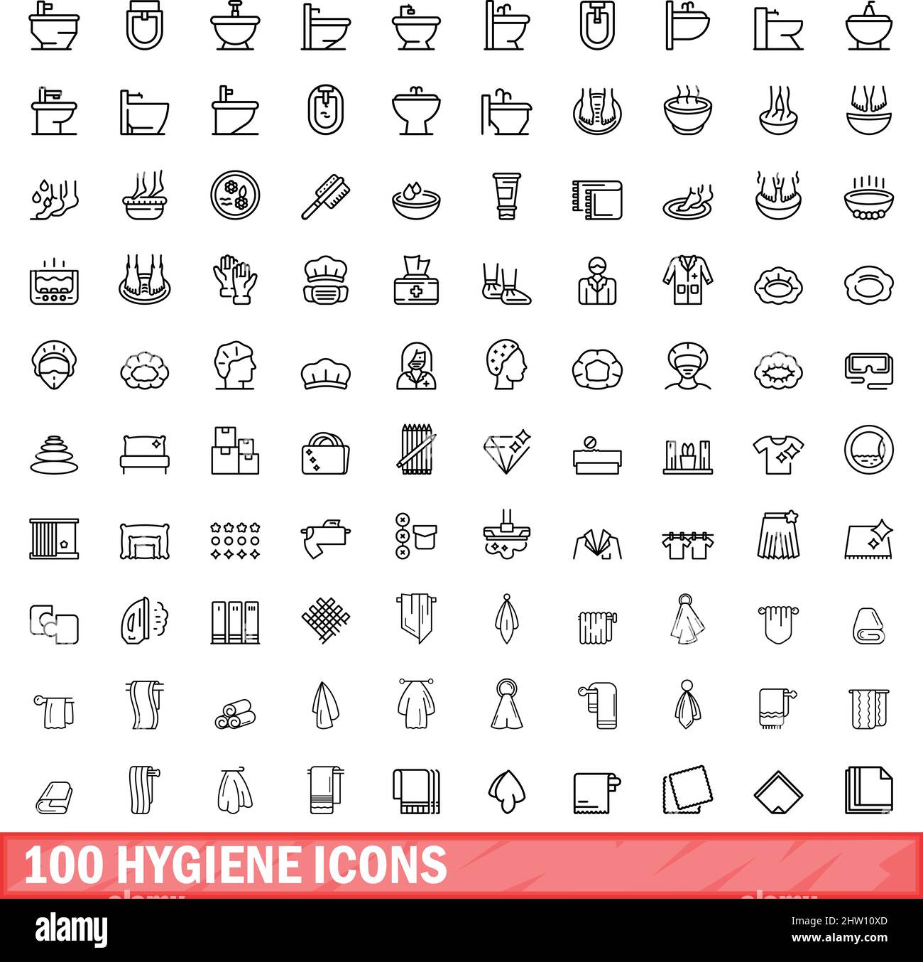Collection hat toilet Stock Vector Images - Alamy