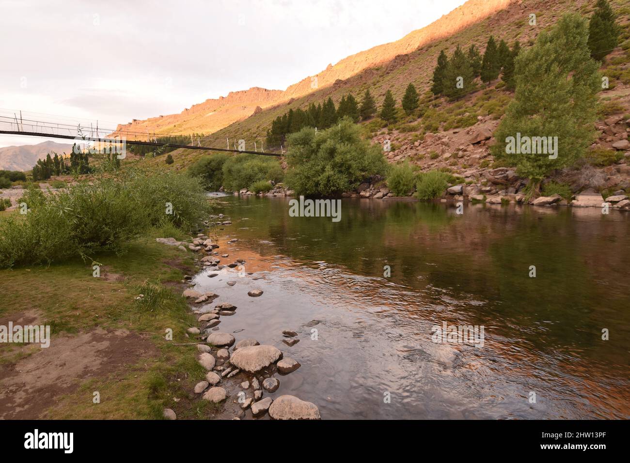 Mesmerizing view of a calm lake surrounded by trees Stock Photo - Alamy