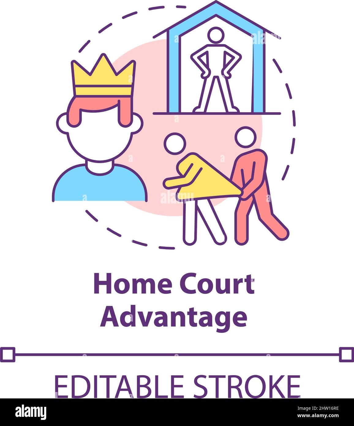 Home court advantage concept icon Stock Vector Image Art Alamy Home court advantage concept icon Stock Vector Image Art Alamy