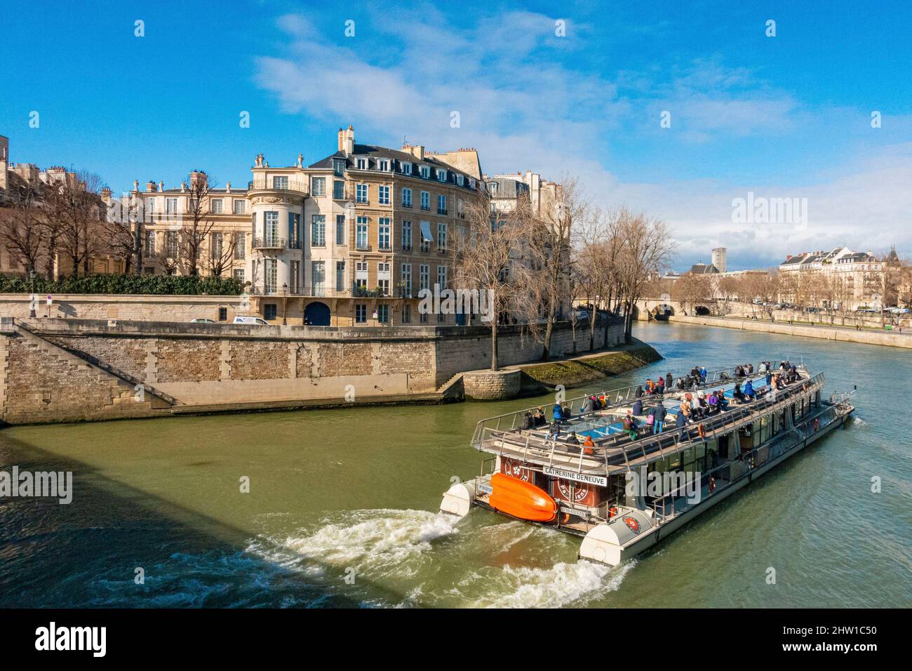 France, Paris, Ile Saint-Louis, Hotel Lambert, built in 1640 by Louis Le Vau, bought by Xavier Niel in February 2022 Stock Photo