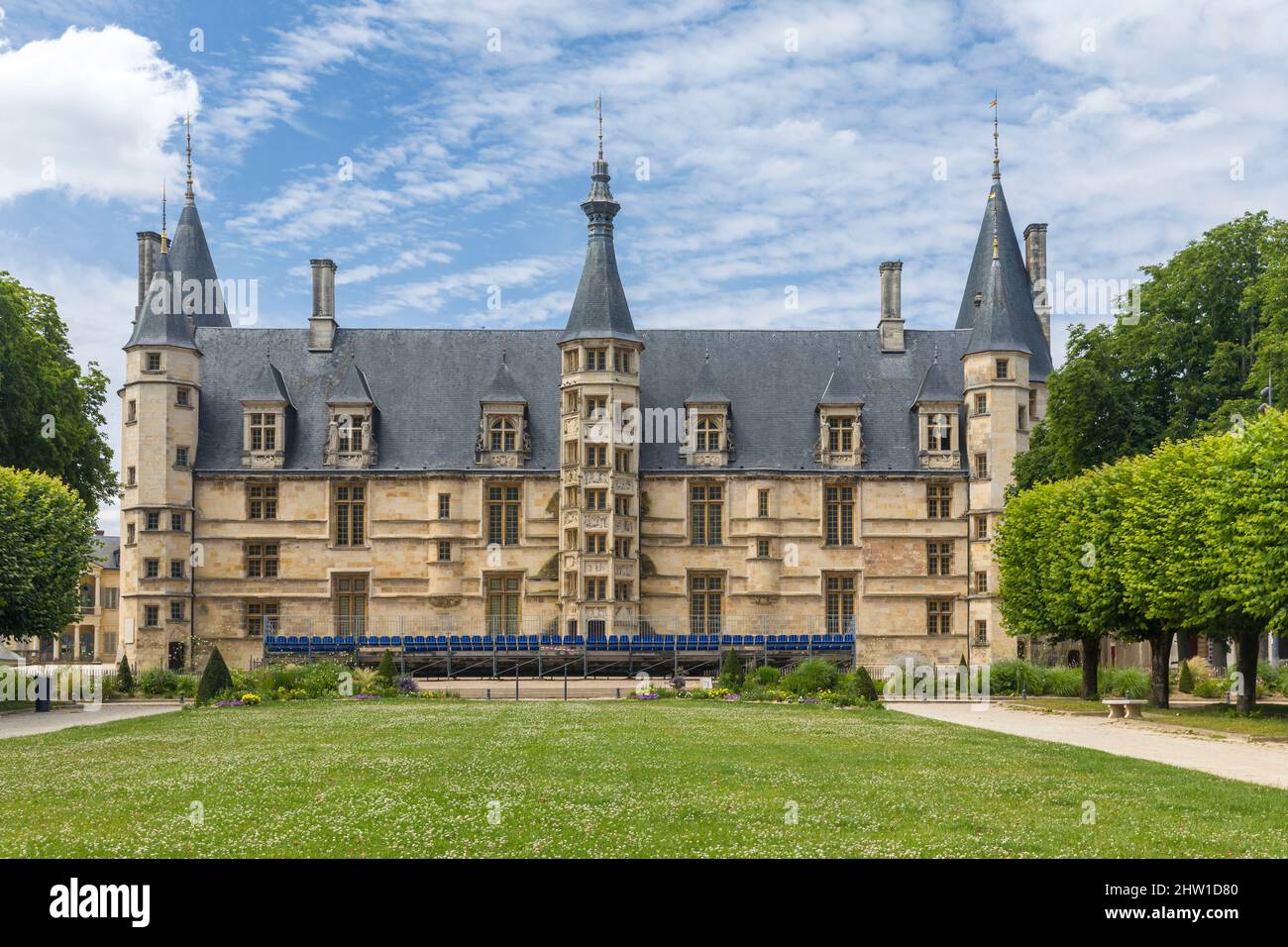 France, Ni?vre, Nevers, the Ducal Palace, former residence of the Dukes ...