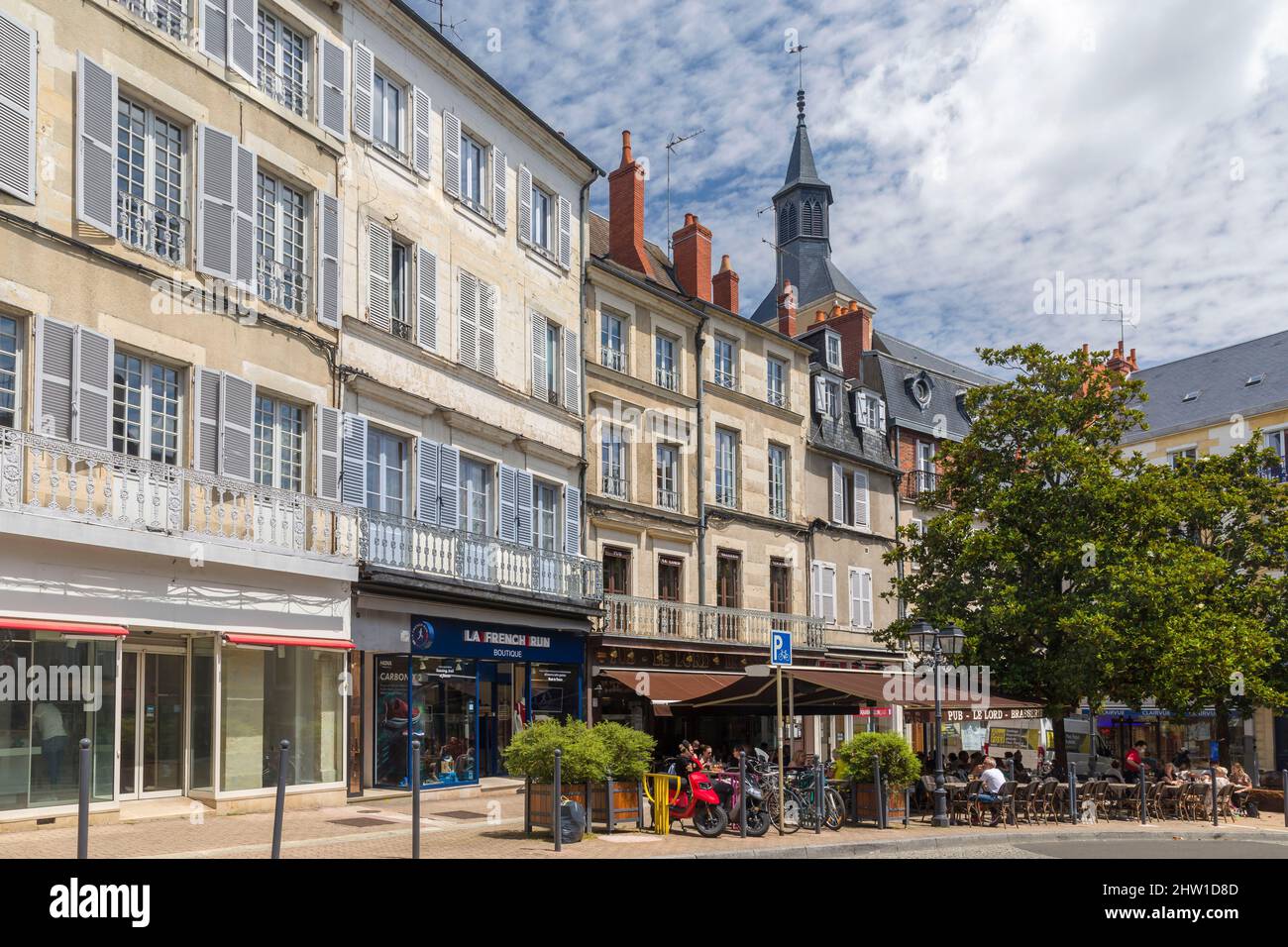 France, Ni?vre, Nevers, St. Pierre Square Stock Photo