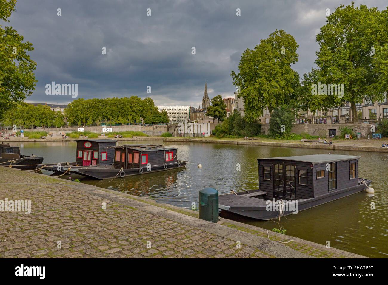 Confluence of Edre (i.e., Erdre) and Loire, Nantes, France