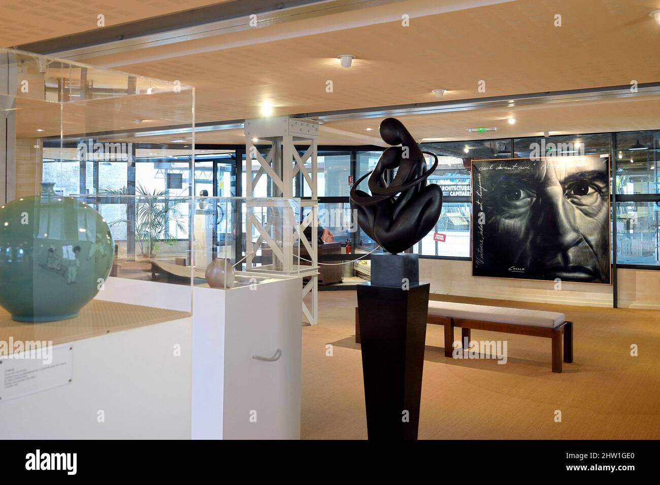 France, Charente, Jarnac, Fran?ois Mitterrand museum located at the cultural center of the Orangerie Stock Photo