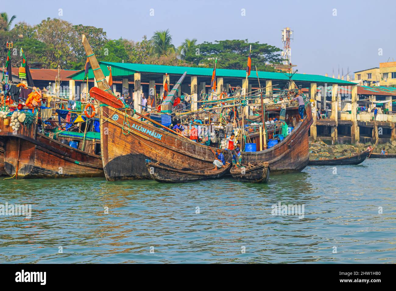 Photo of Industrial fishing boat. Fishing boat in the sea. The fishing