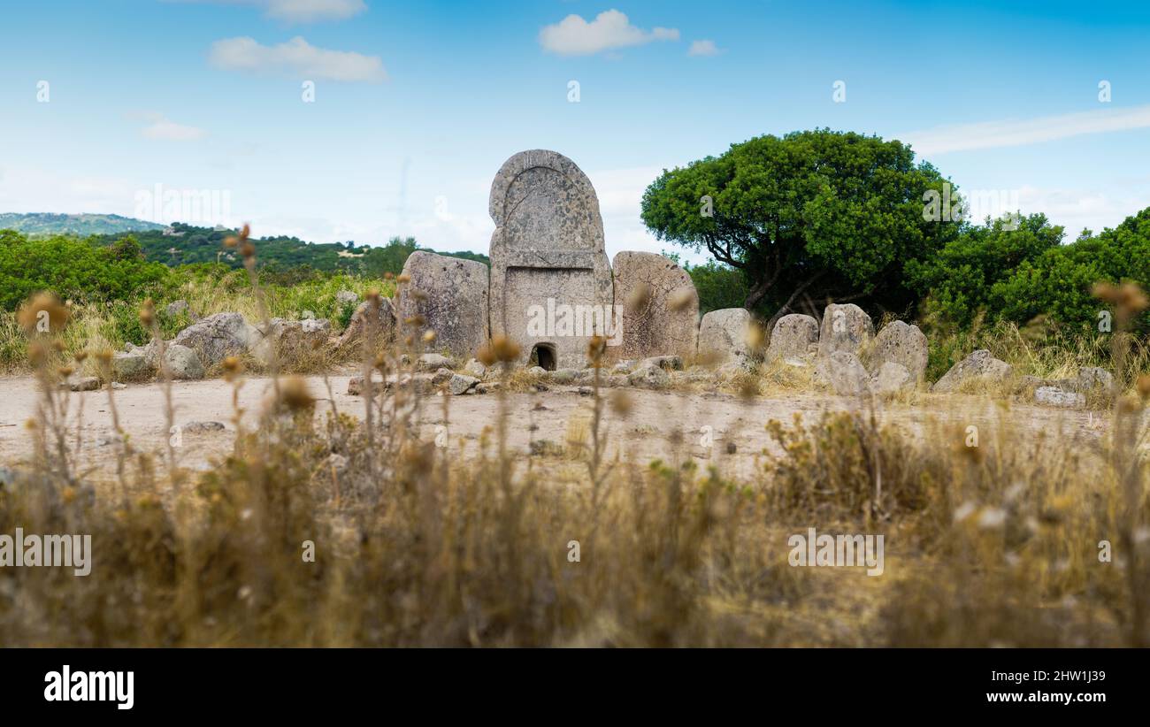 Tomba dei Giganti, Sardinia, Italy, Europe. Stock Photo