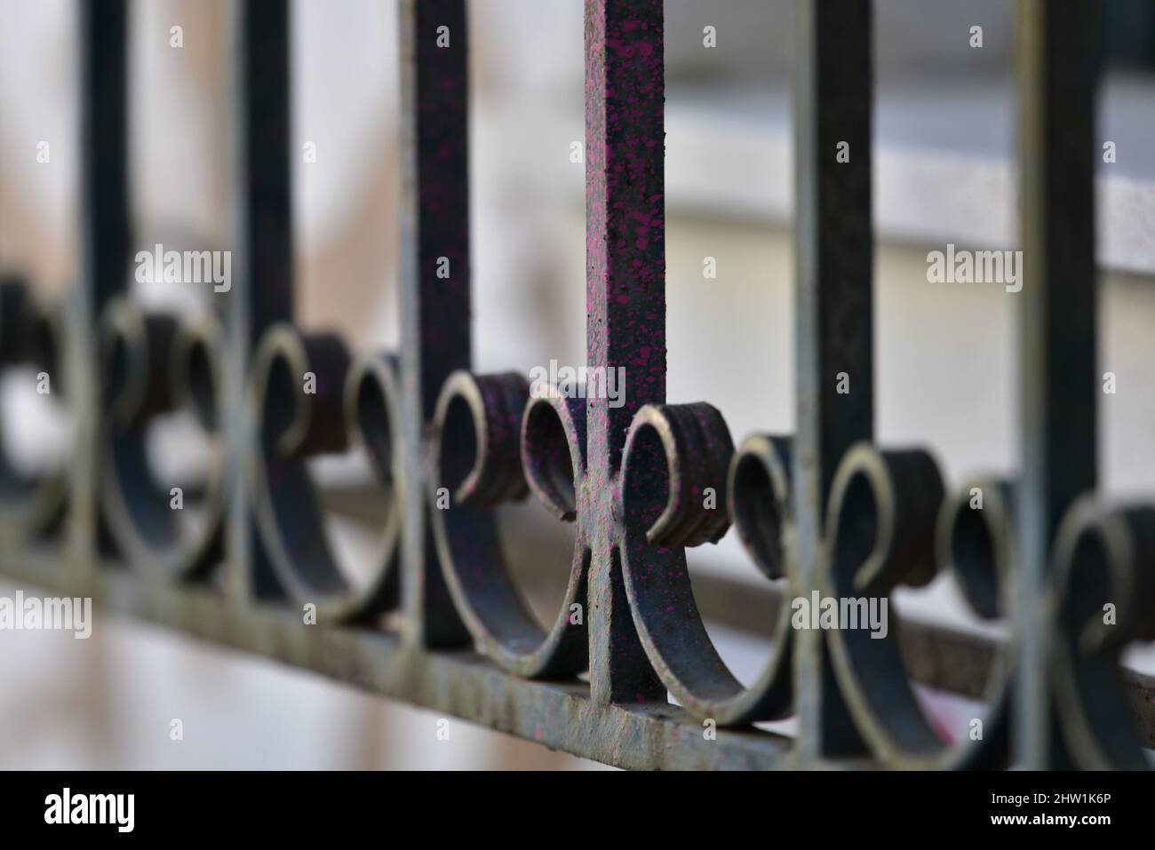 Greece Hand Railing Traditional handcrafted wrought iron entrance gate railing in Nafplio ...