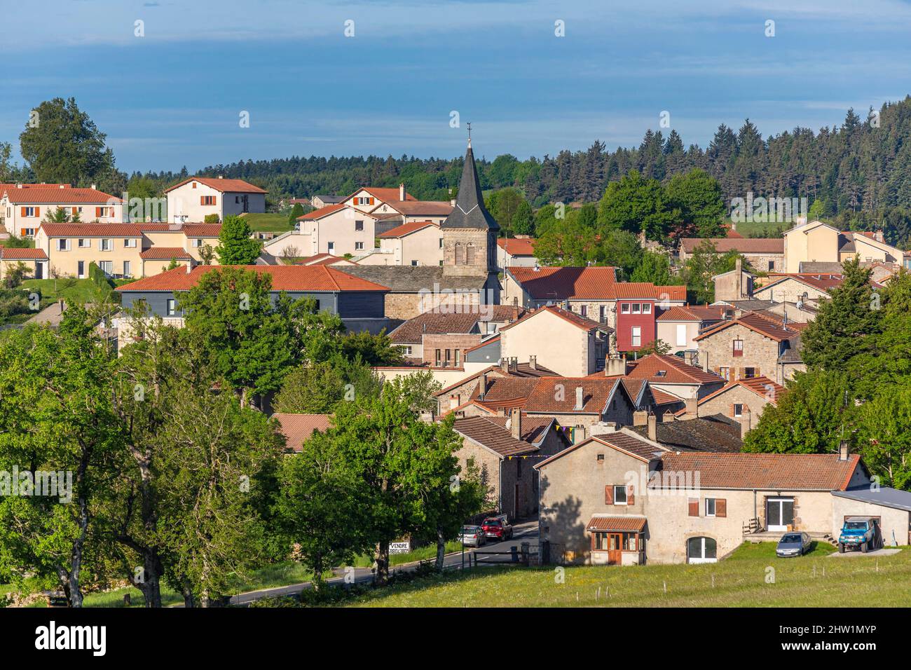 France, Haute Loire, village of saint Bonnet le Froid Stock Photo - Alamy