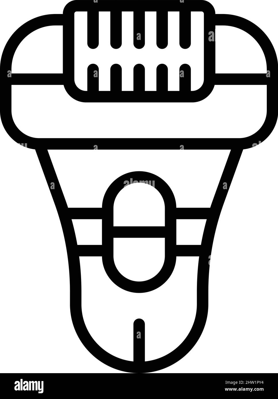 Epilator treatment icon outline vector. Skin hair. Beauty body Stock Vector Image & Art Alamy